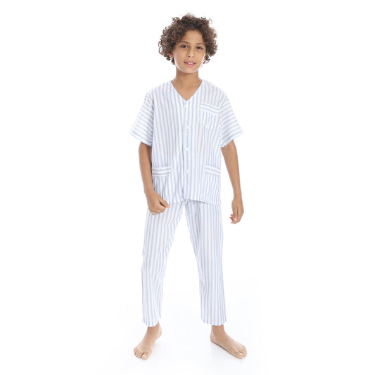 KHB1000 بجامة أولادي كلاسيك مقلمة