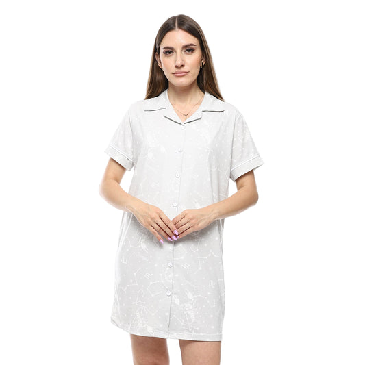 5210 قميص نوم قصير مشجر