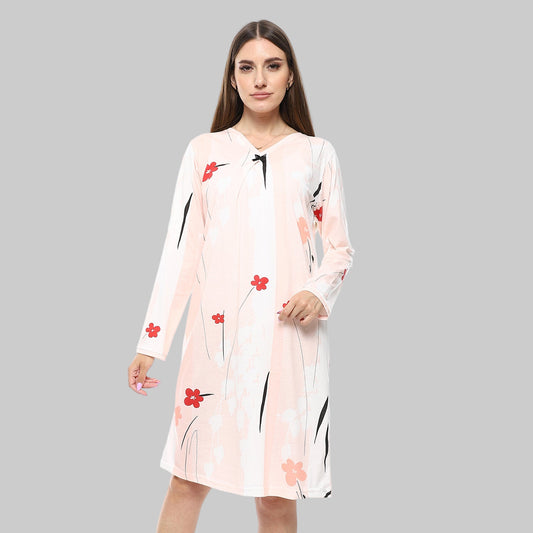 5218 قميص نوم قصير مشجر