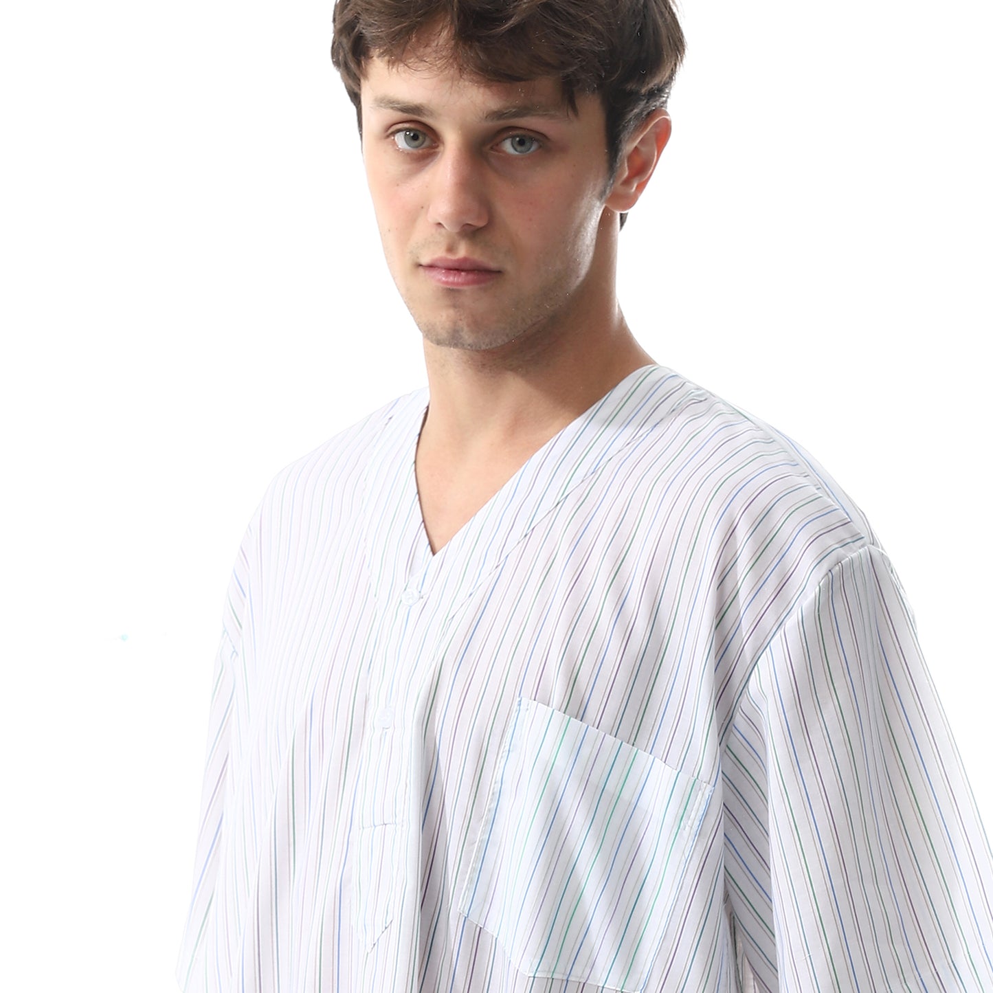 جلابية رجالي قطن مقلمة 7002