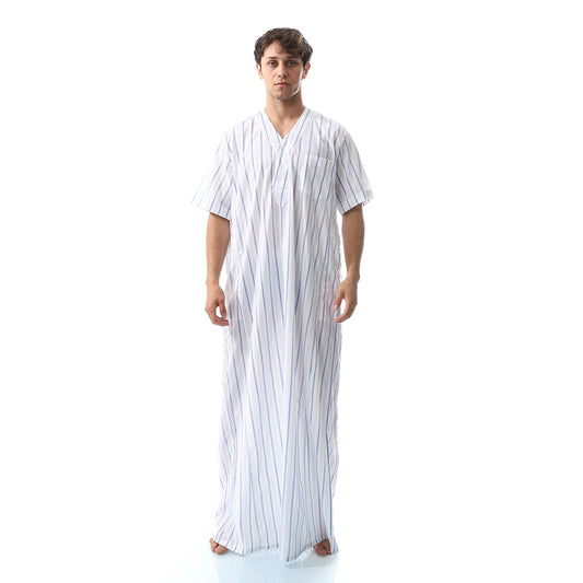 جلابية رجالي قطن مقلمة 7002