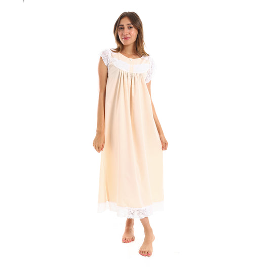 708 قميص نوم لينوه نصف كم