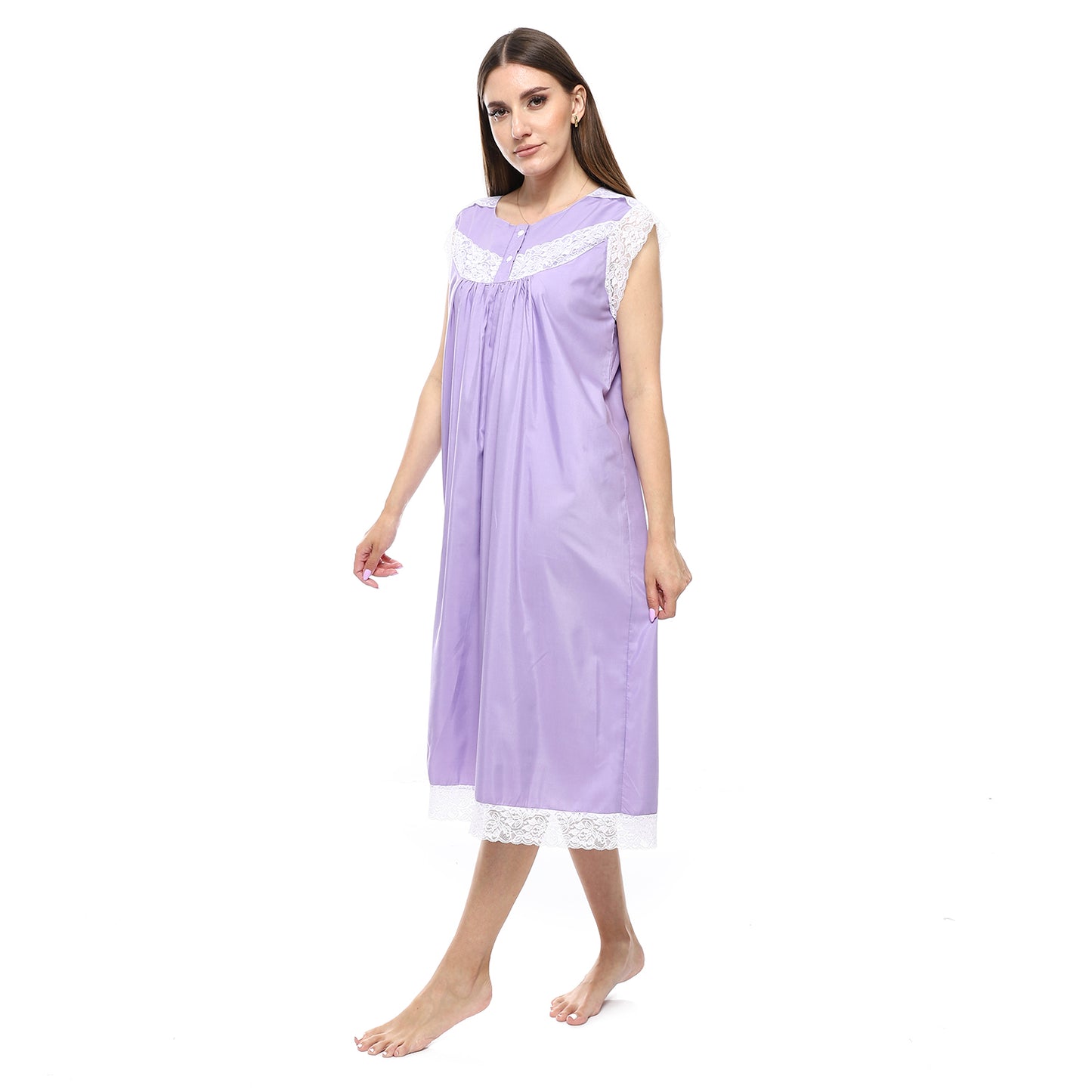 KHW-708 قميص نوم لينوه نصف كم