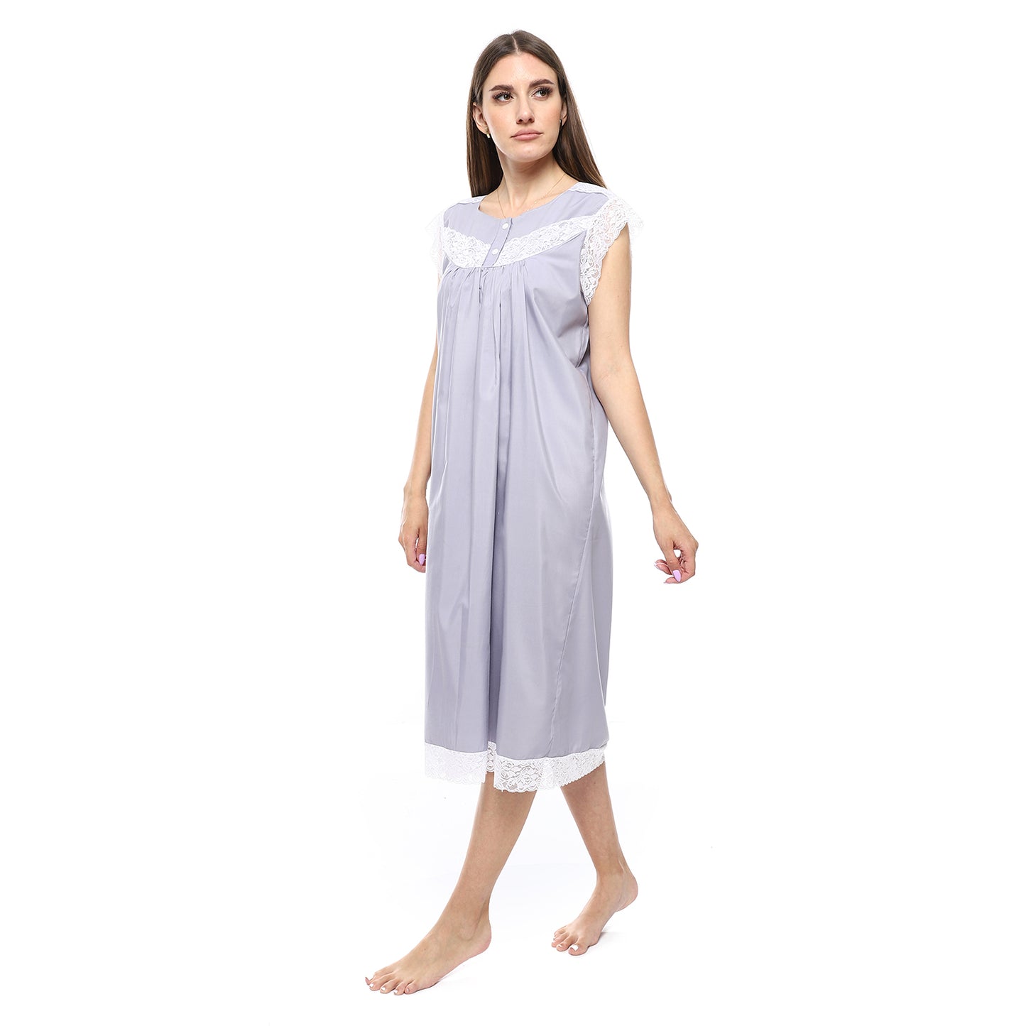 KHW-708 قميص نوم لينوه نصف كم