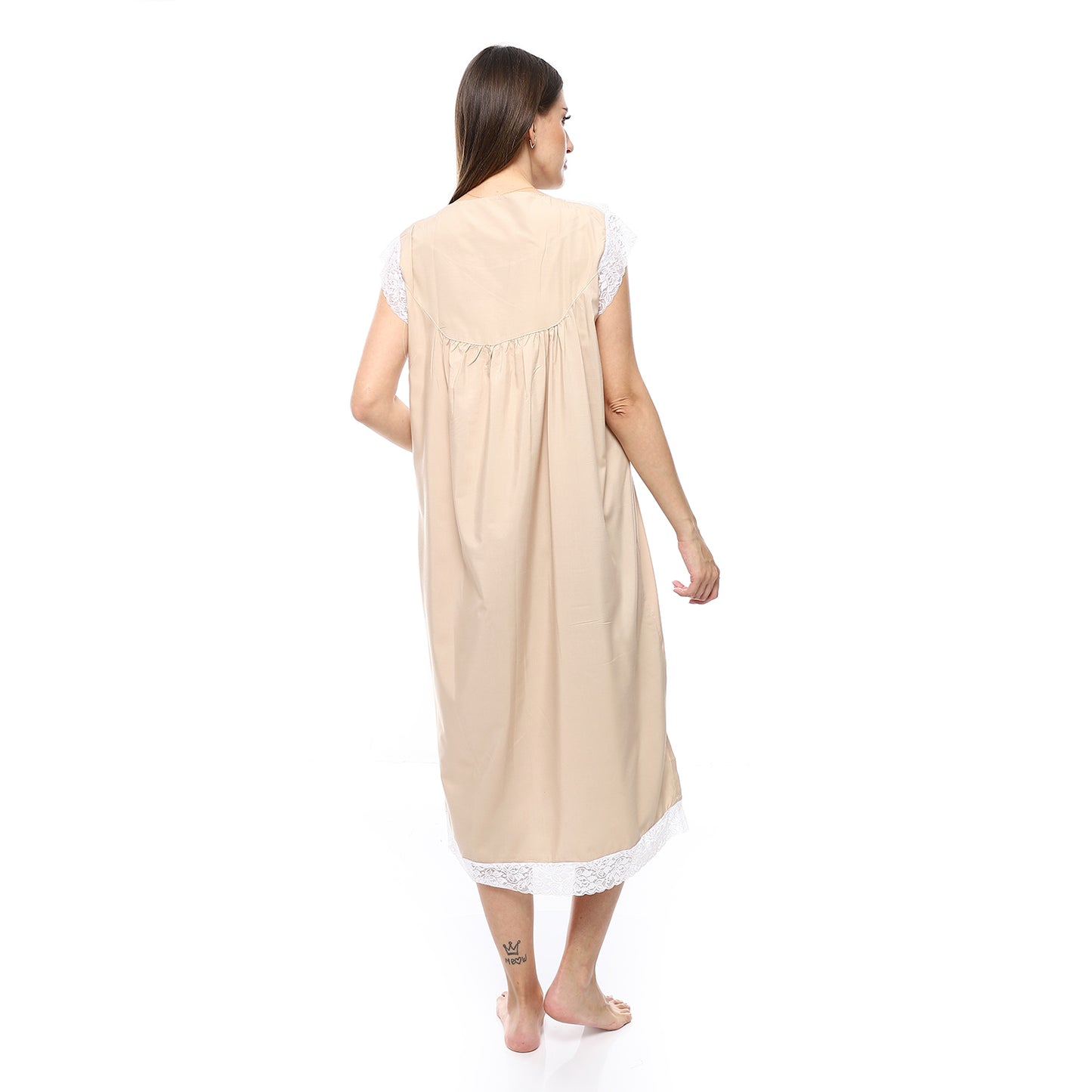 KHW-708 قميص نوم لينوه نصف كم