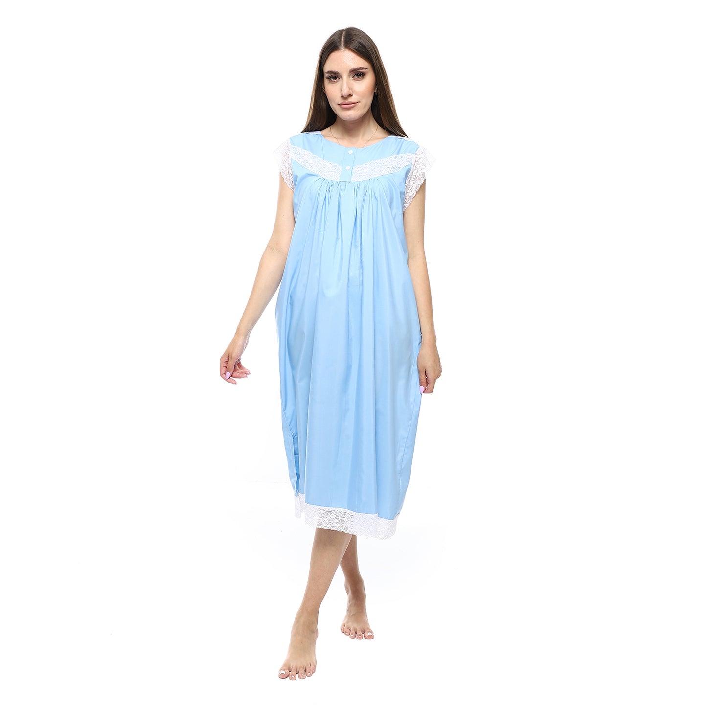 KHW-708 قميص نوم لينوه نصف كم