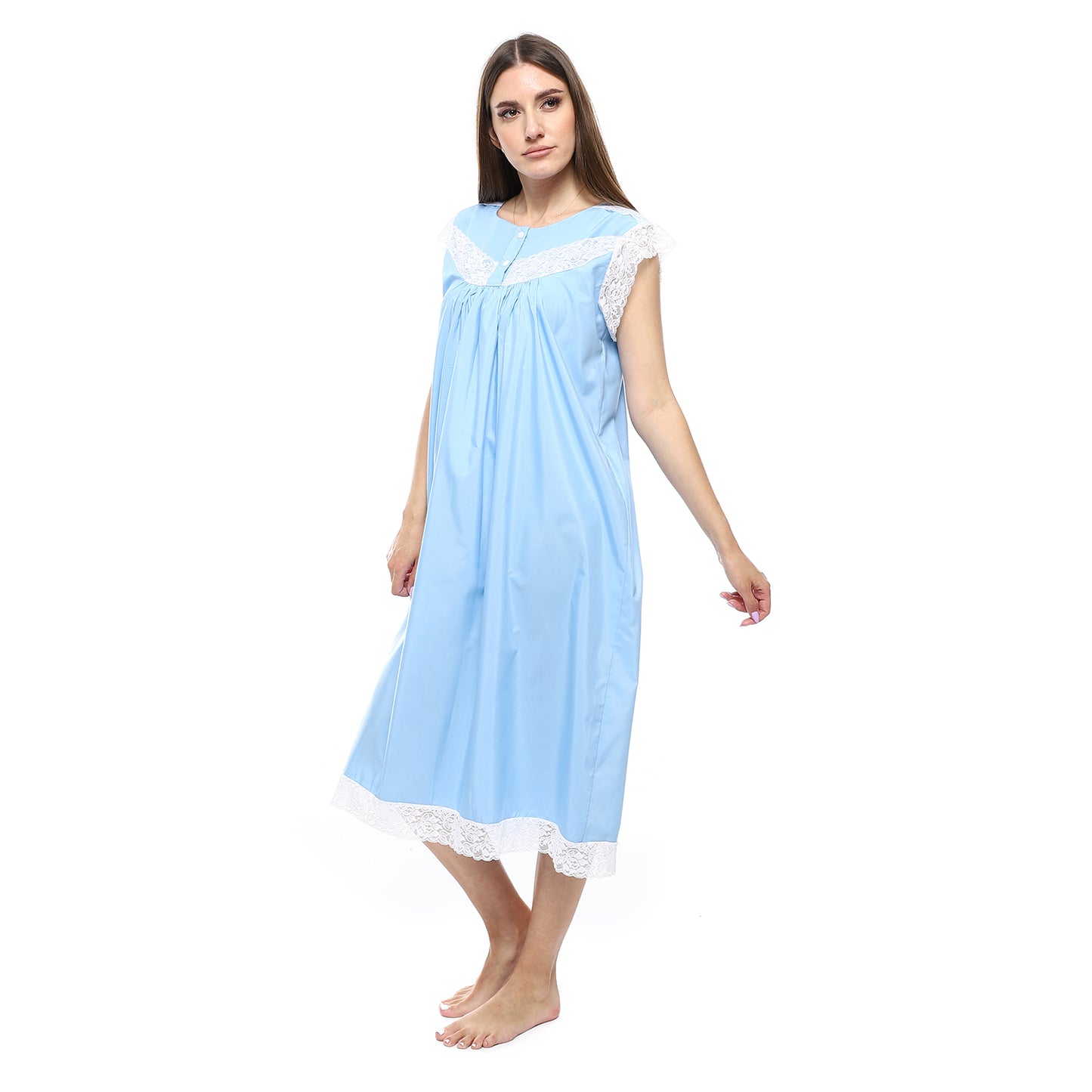 KHW-708 قميص نوم لينوه نصف كم