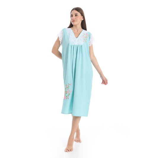 KHW-715 قميص نوم كت بالدانتيل على الكم