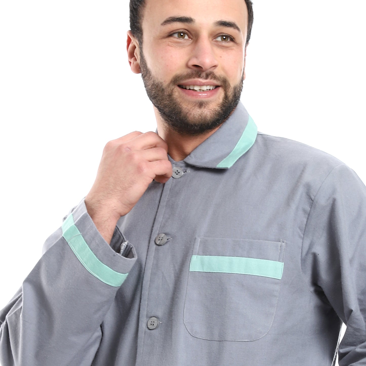 بجامة كستور شتوي سادة قطن صافي