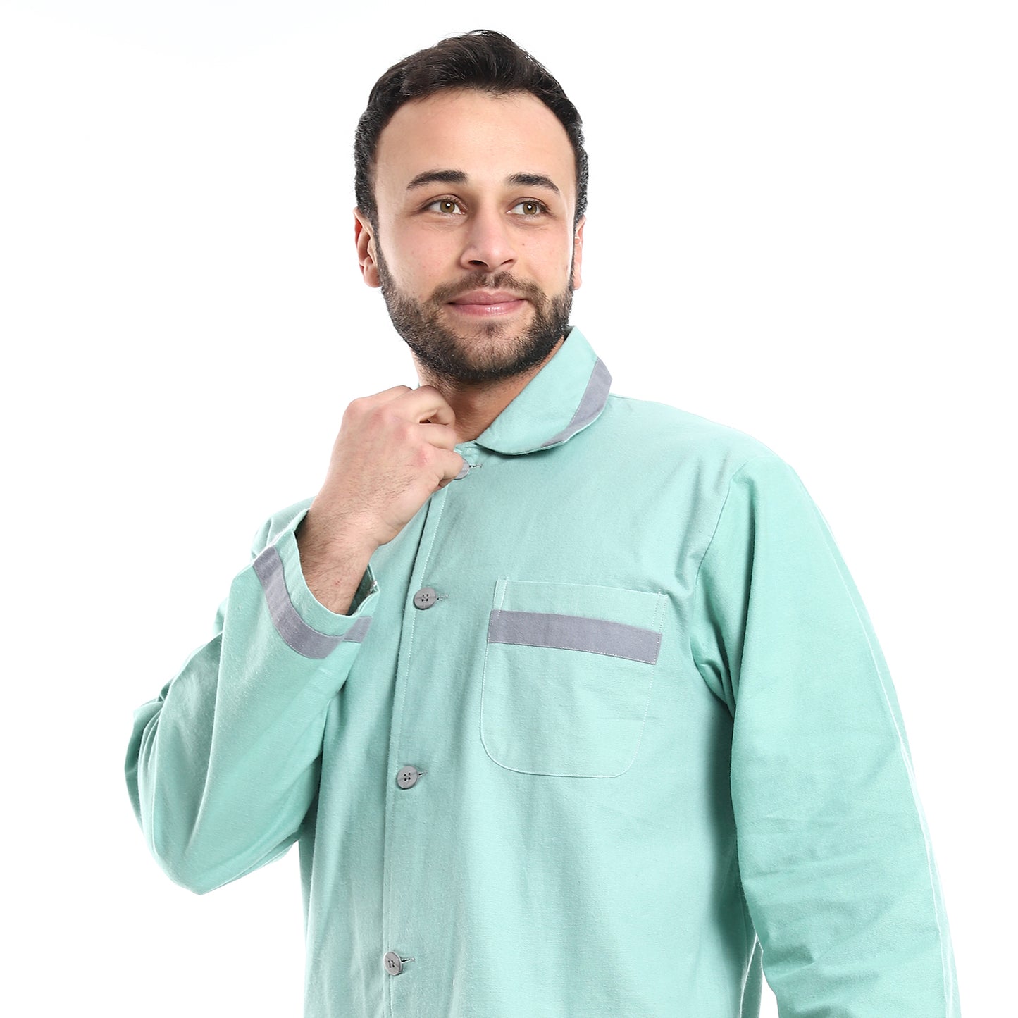 بجامة كستور شتوي سادة قطن صافي