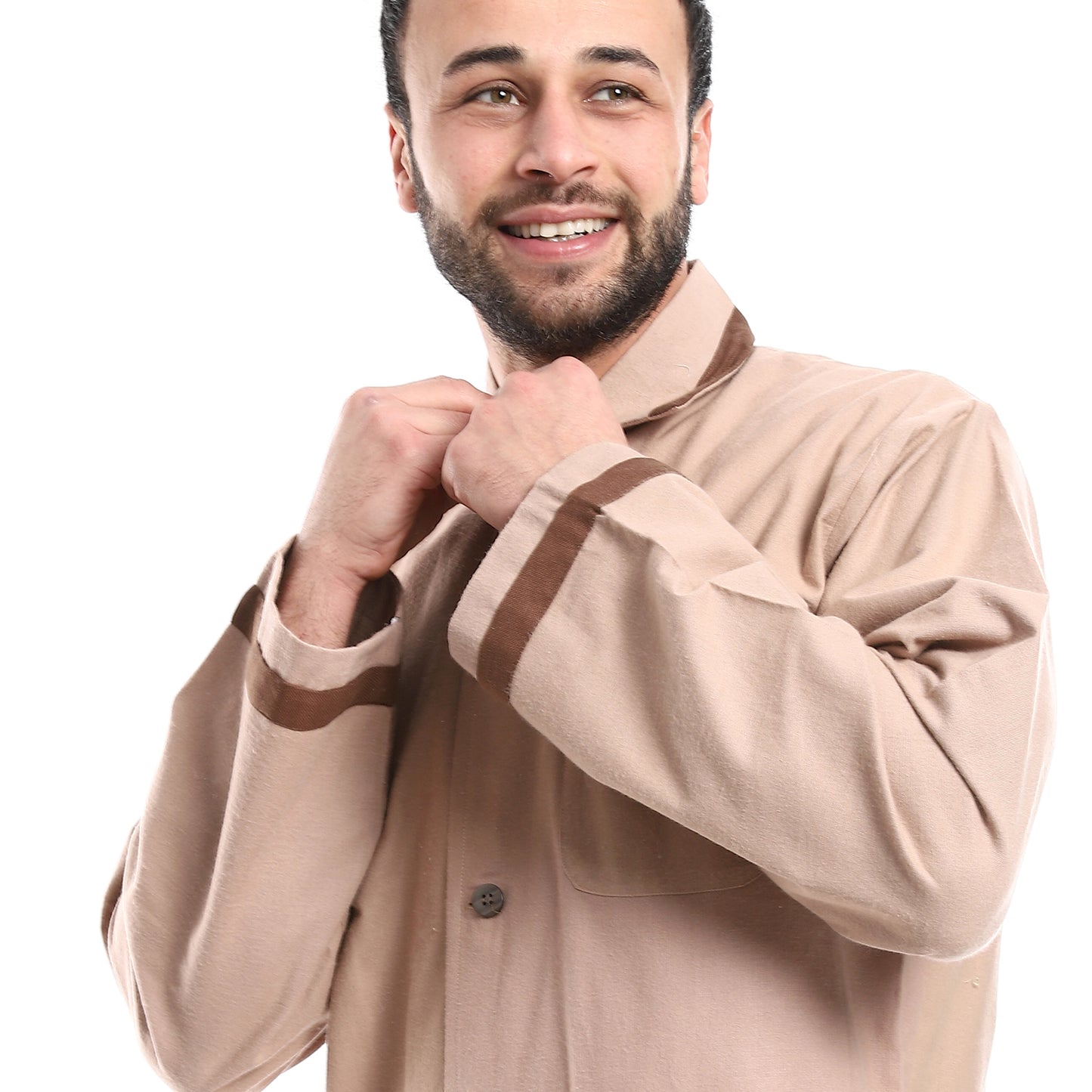 بجامة كستور شتوي سادة قطن صافي