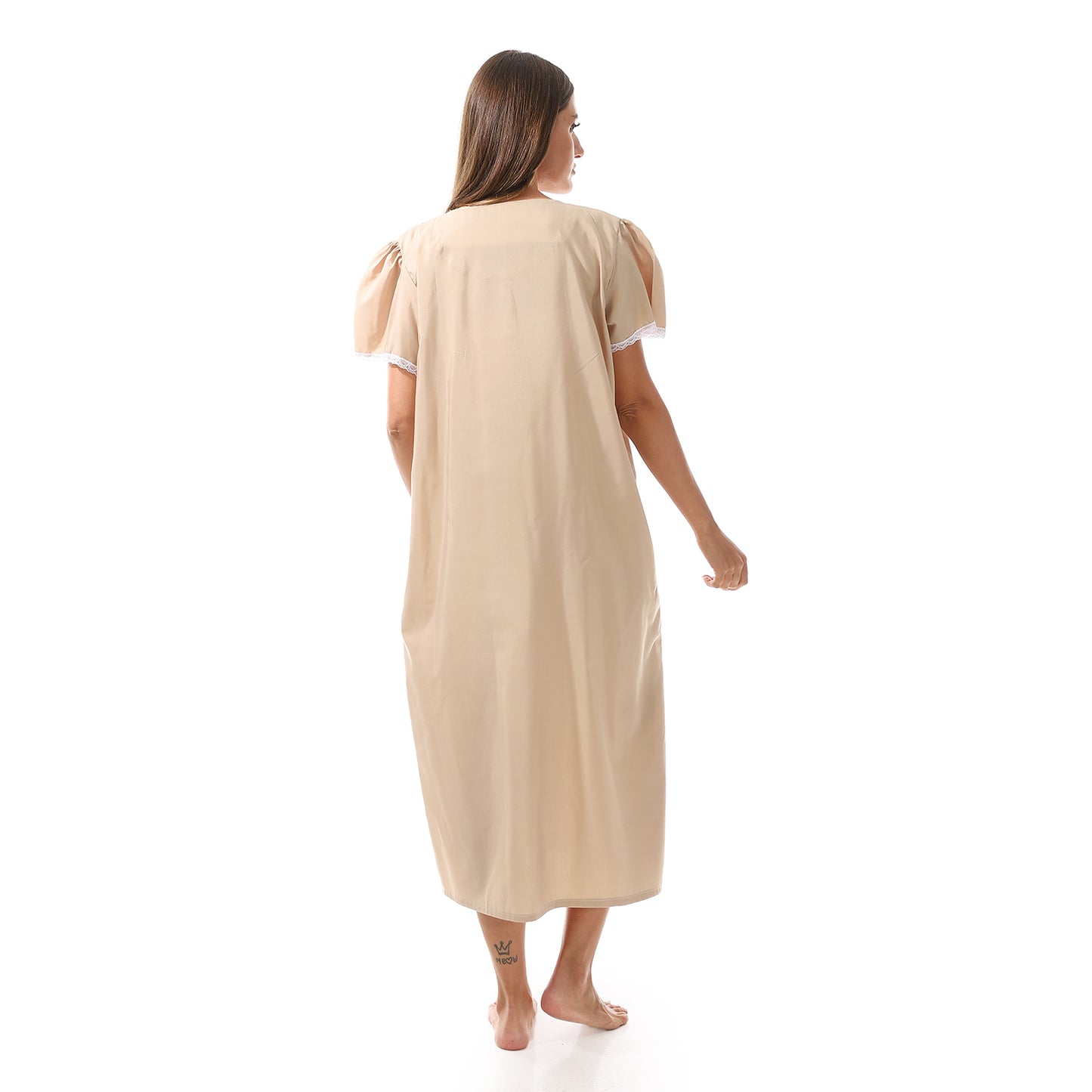 KHW-830 قميص نوم قصير بالدانتيل على الصدر