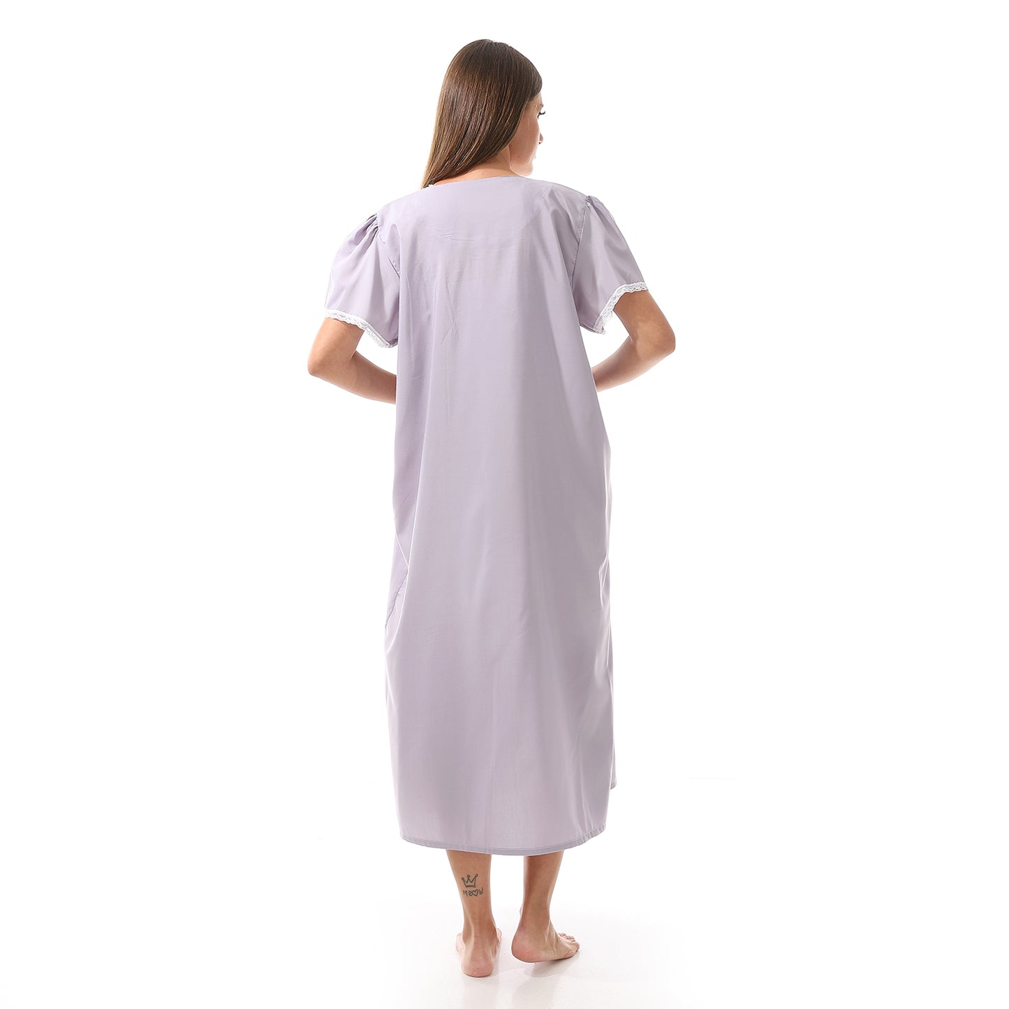 KHW-830 قميص نوم قصير بالدانتيل على الصدر