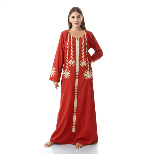 KHW9000 جلابية بيت حريمي كم طويل