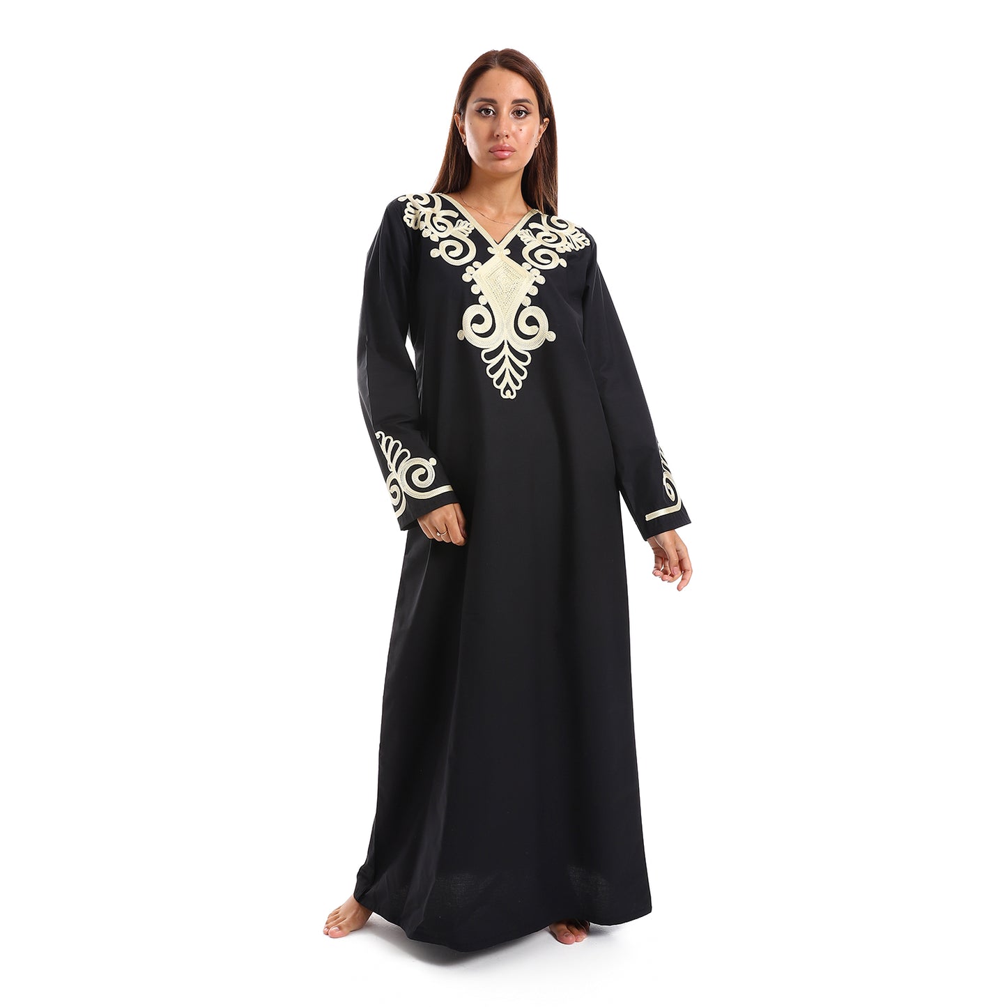 9001 جلابية بيت حريمي كم طويل