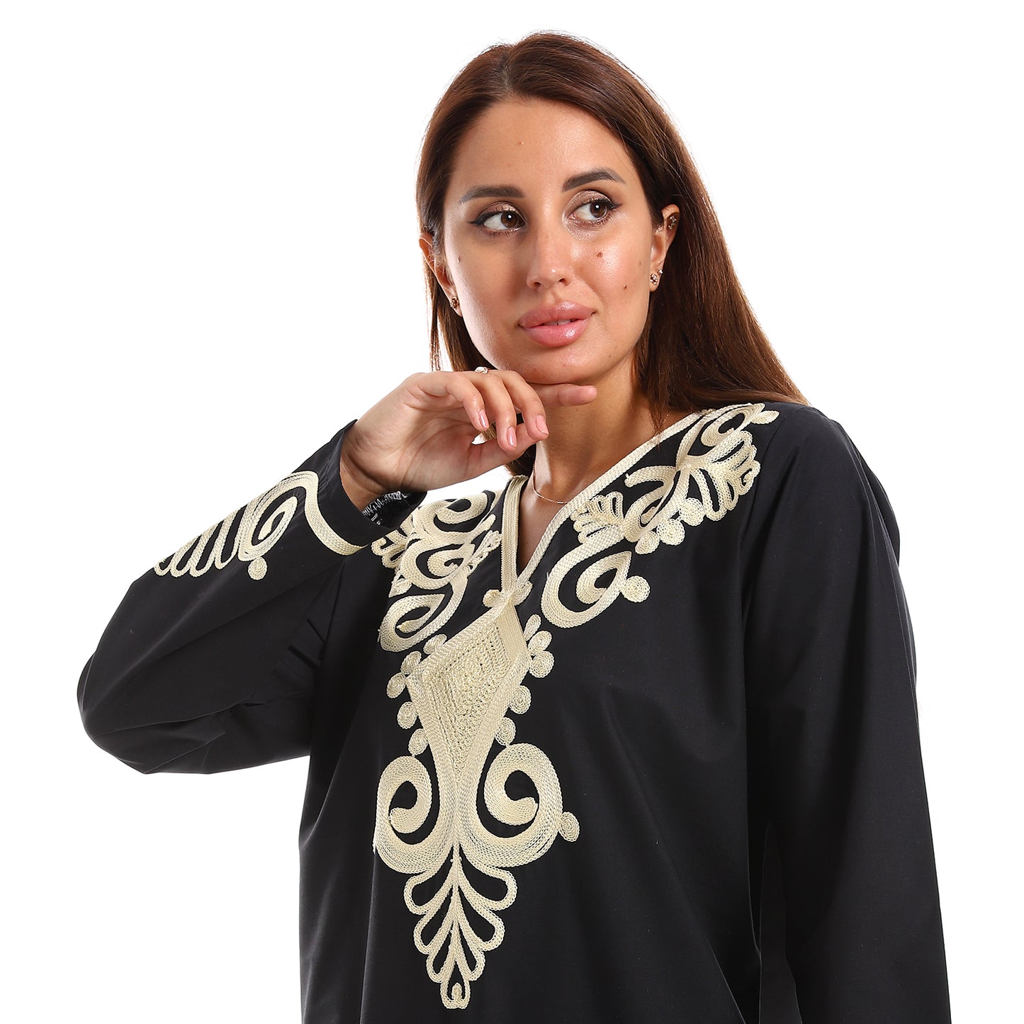 9001 جلابية بيت حريمي كم طويل