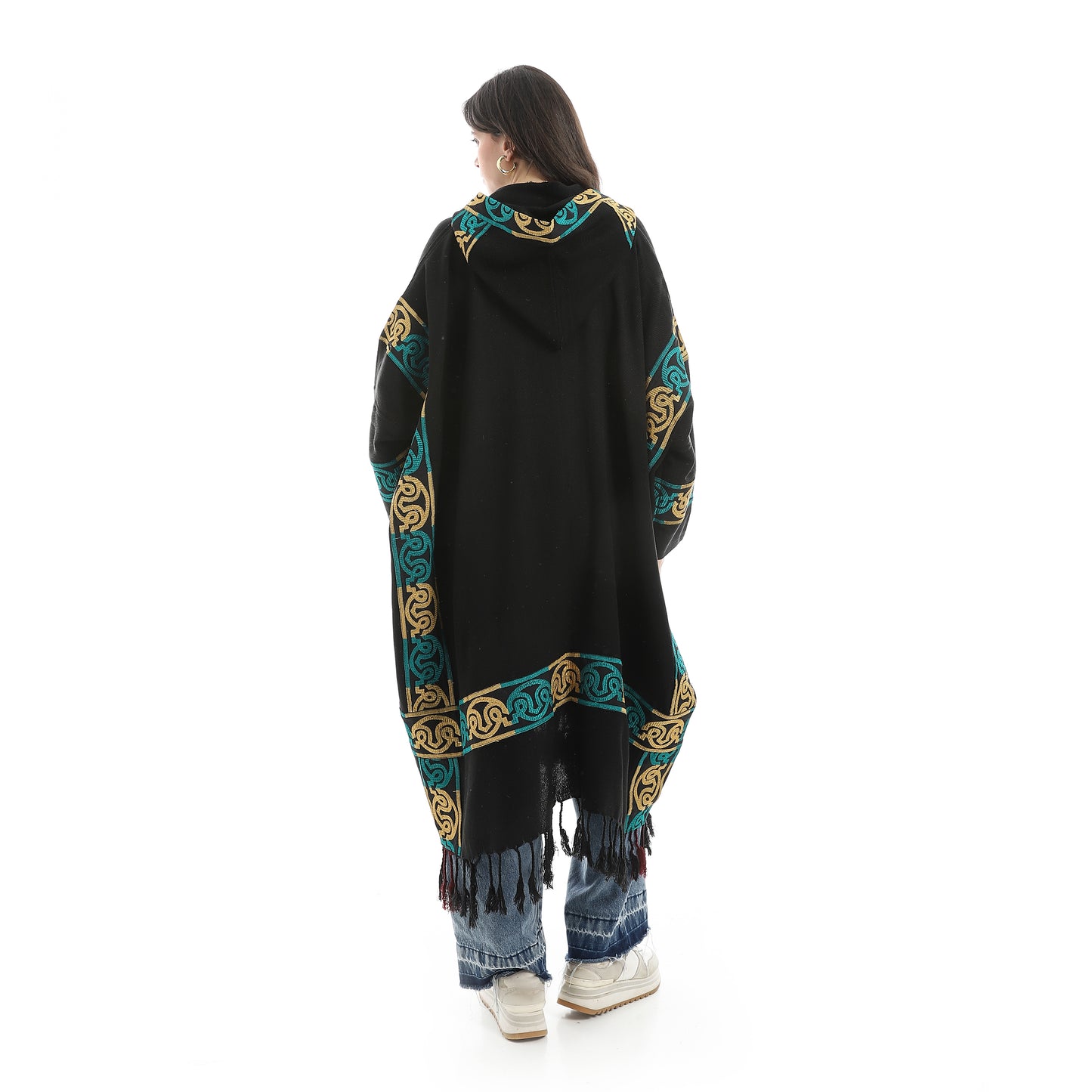 9055 شال حريمي صوف مطرز