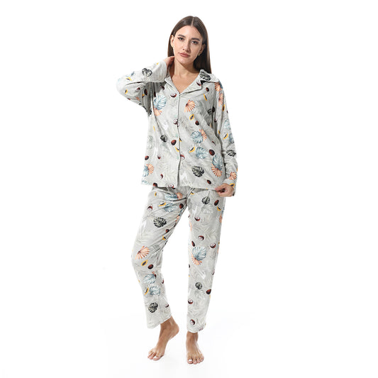 4705 بجامة شتوي كلاسيك قطيفة