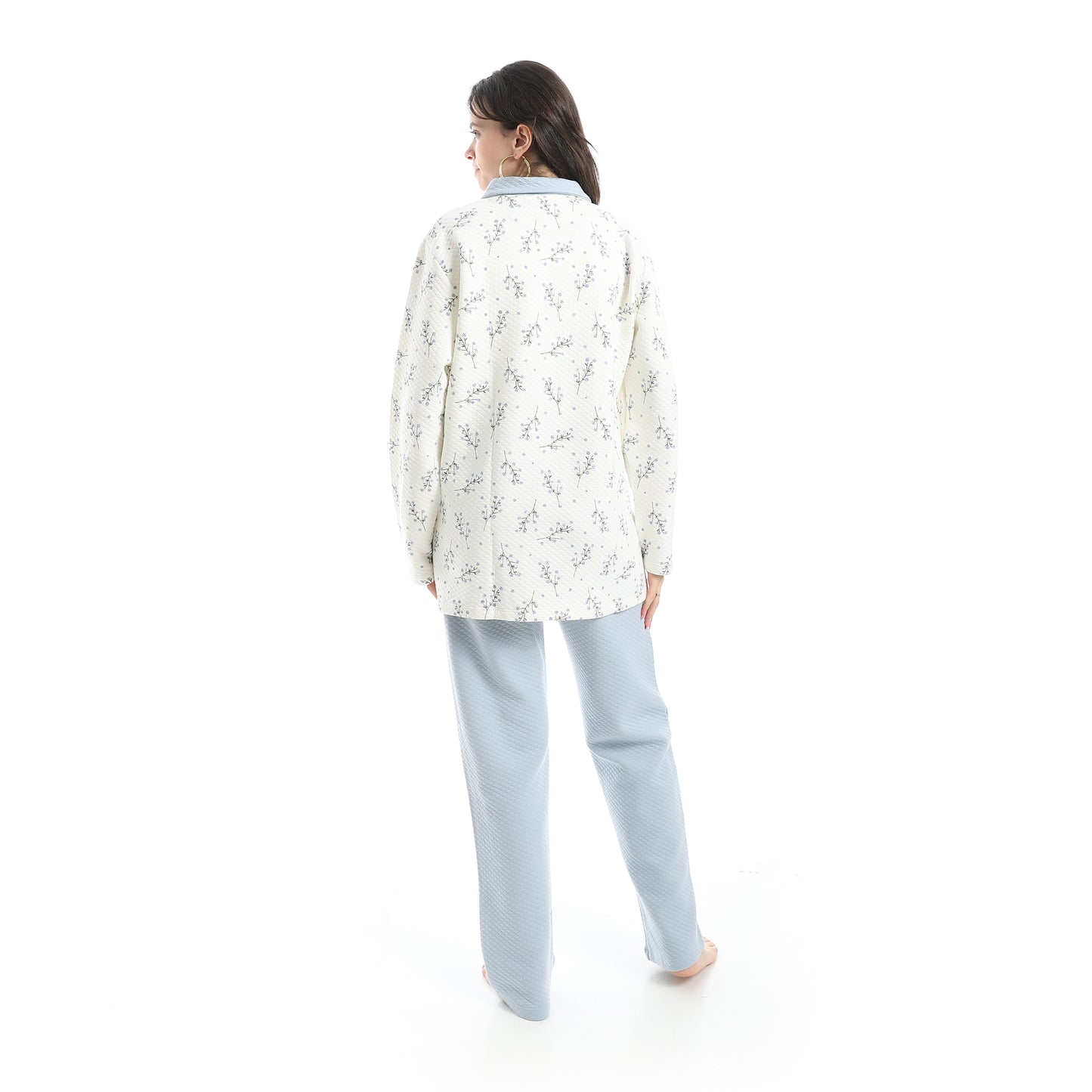 DB33-W26 بجامة شتوي قطن كابيتونيه بياقة