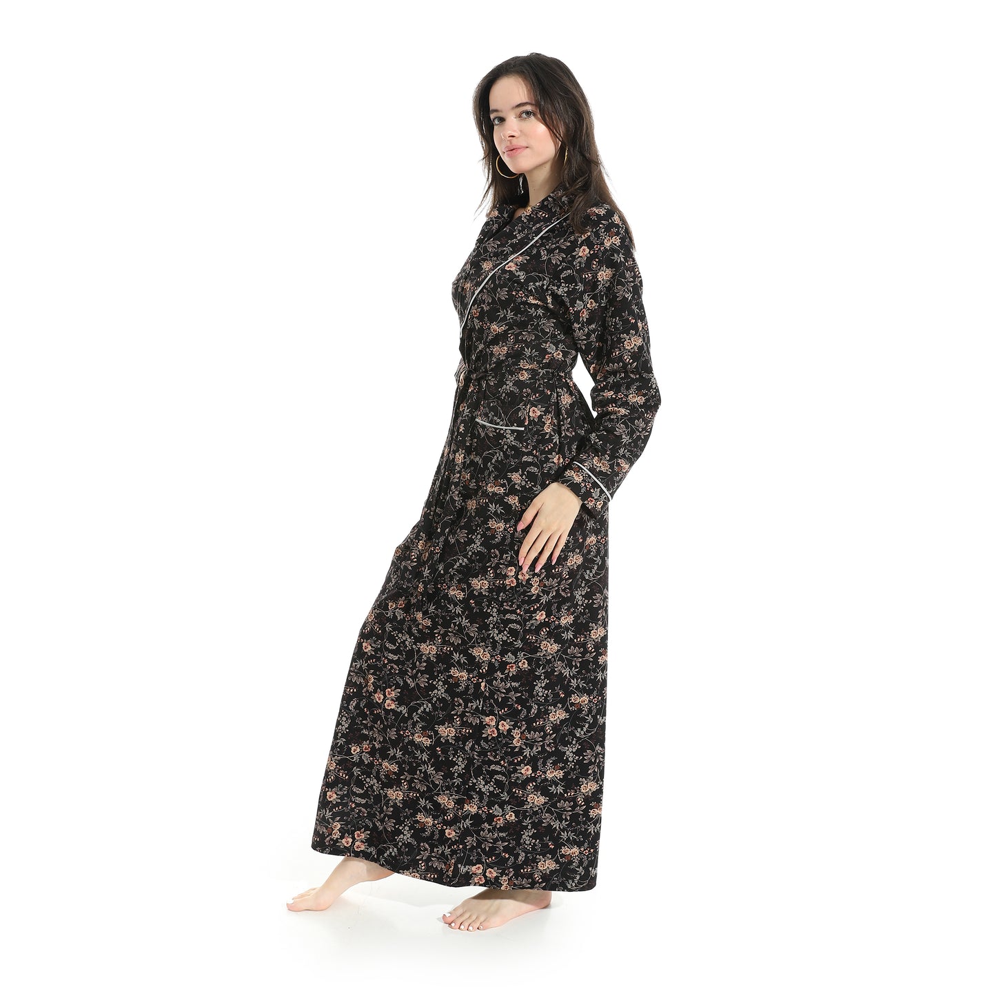 D49-S25 روب صيفي مشجر طويل