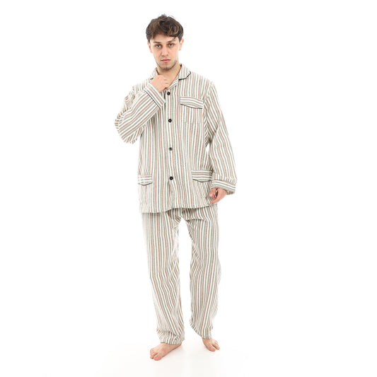 KHM 8015 بجامة مقلمة كستور شتوي