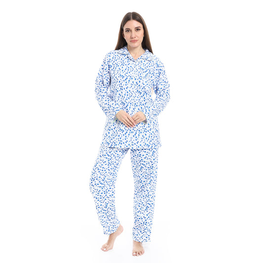 KHW-12 بجامة كستور مشجرة بزراير