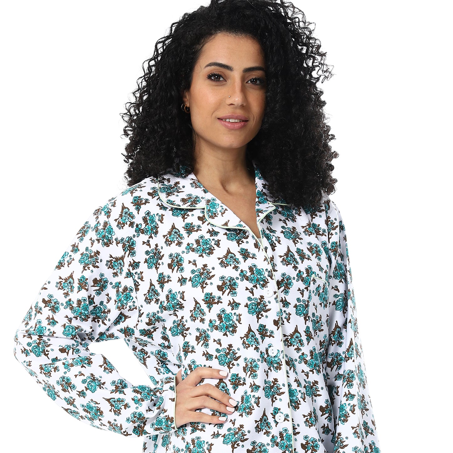 KHW-12 بجامة كستور مشجرة بزراير