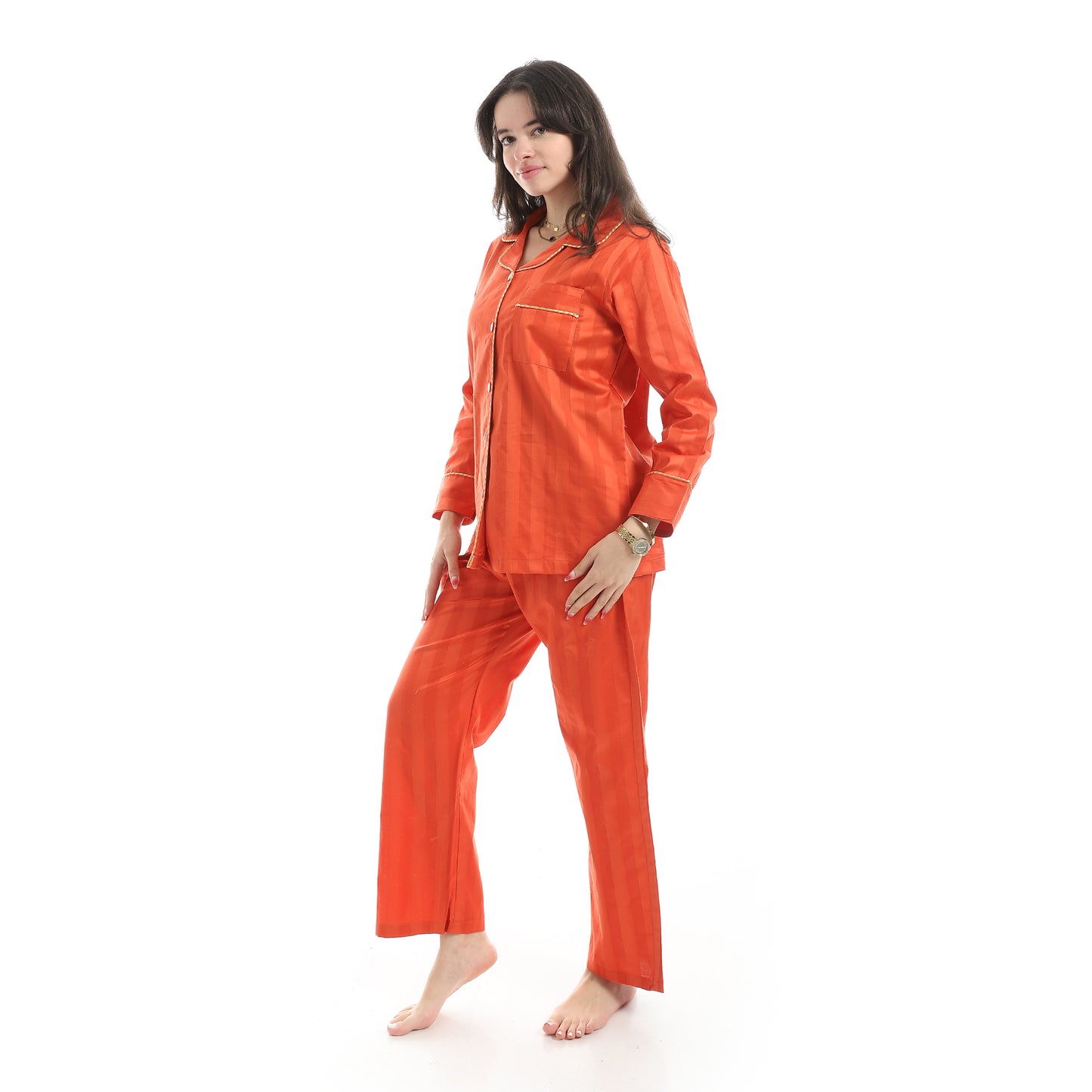 KHW-666 بجامة كلاسيك خريفي قطن صافي