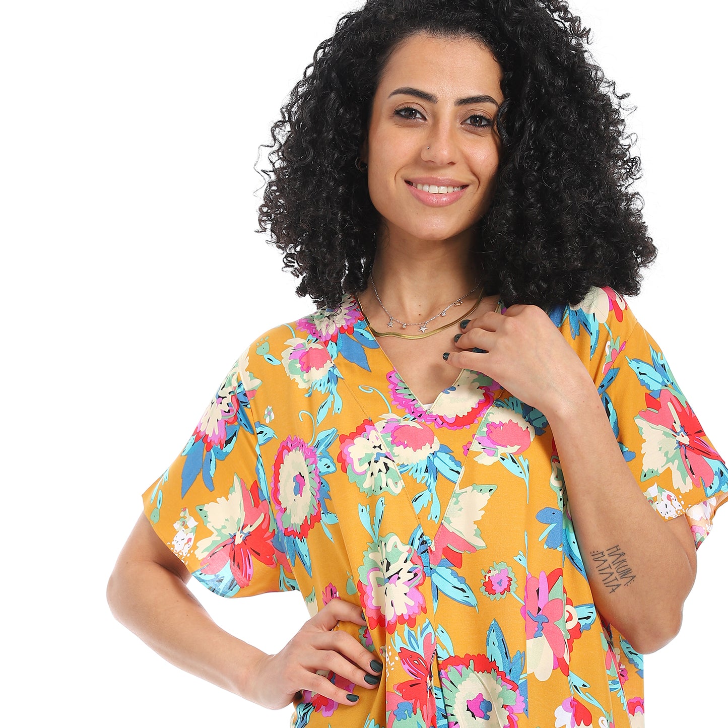 KHW991 قميص نوم فيسكوز مشجر