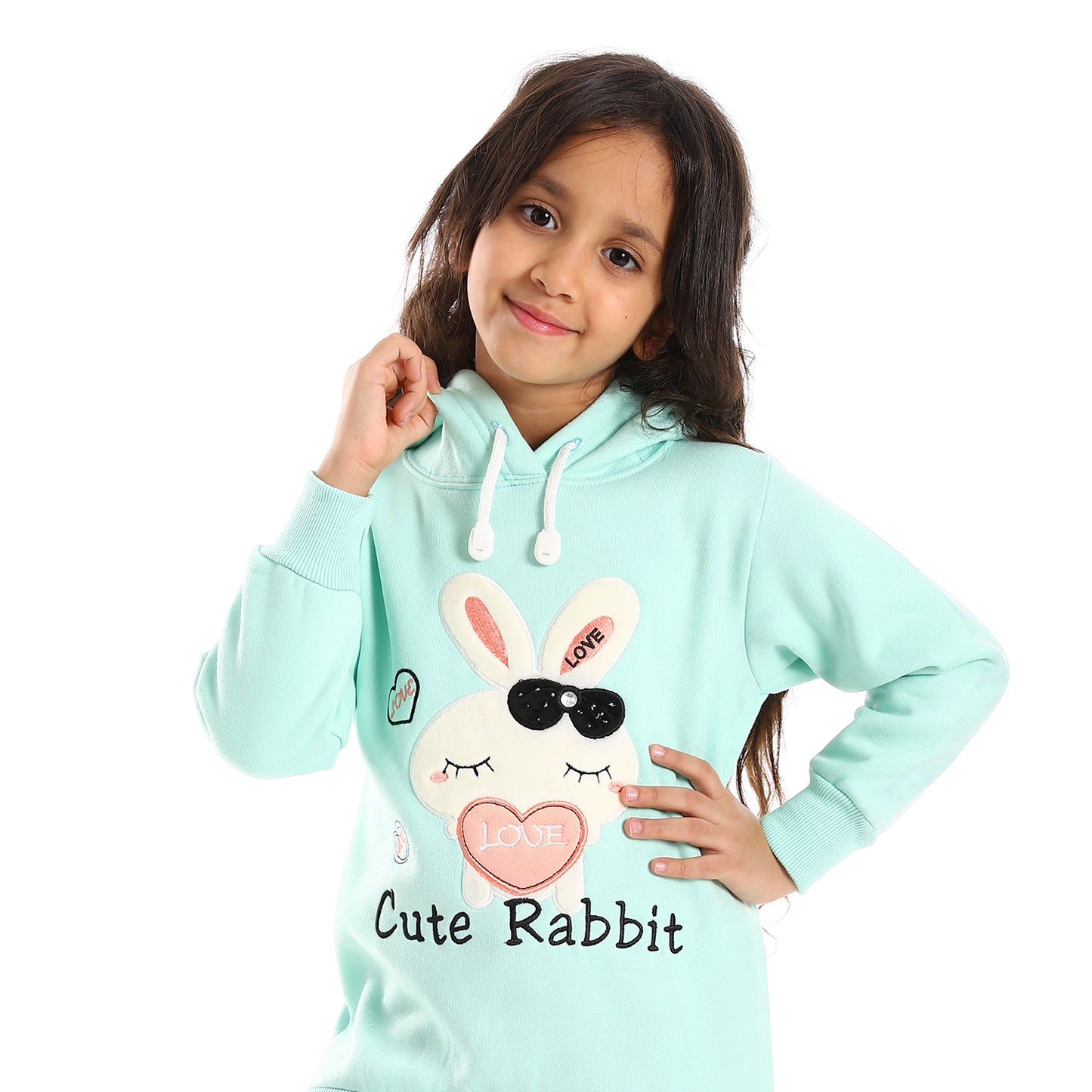 Cute Rabbit بجامة بناتي شتوي