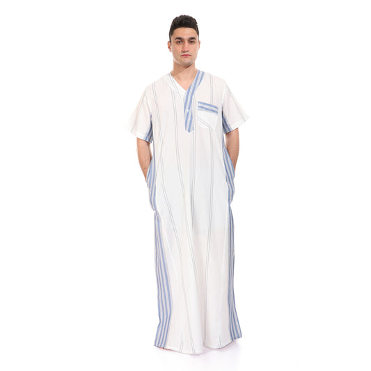 جلابية رجالي سادة و مقلم