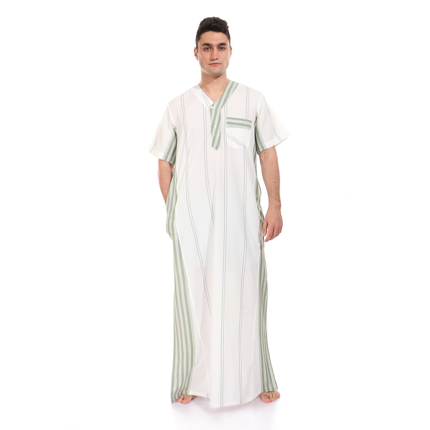 جلابية رجالي سادة و مقلم