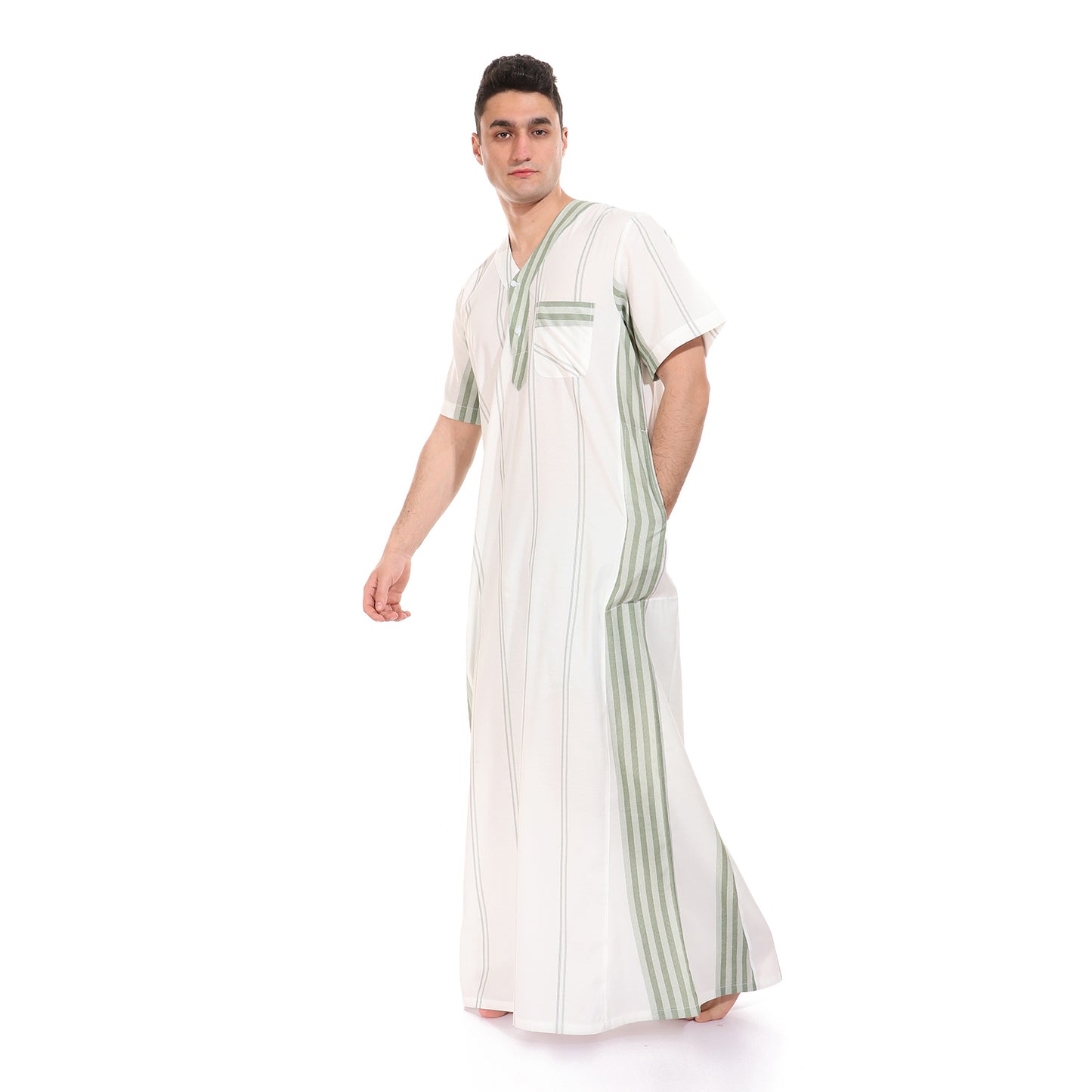 جلابية رجالي سادة و مقلم