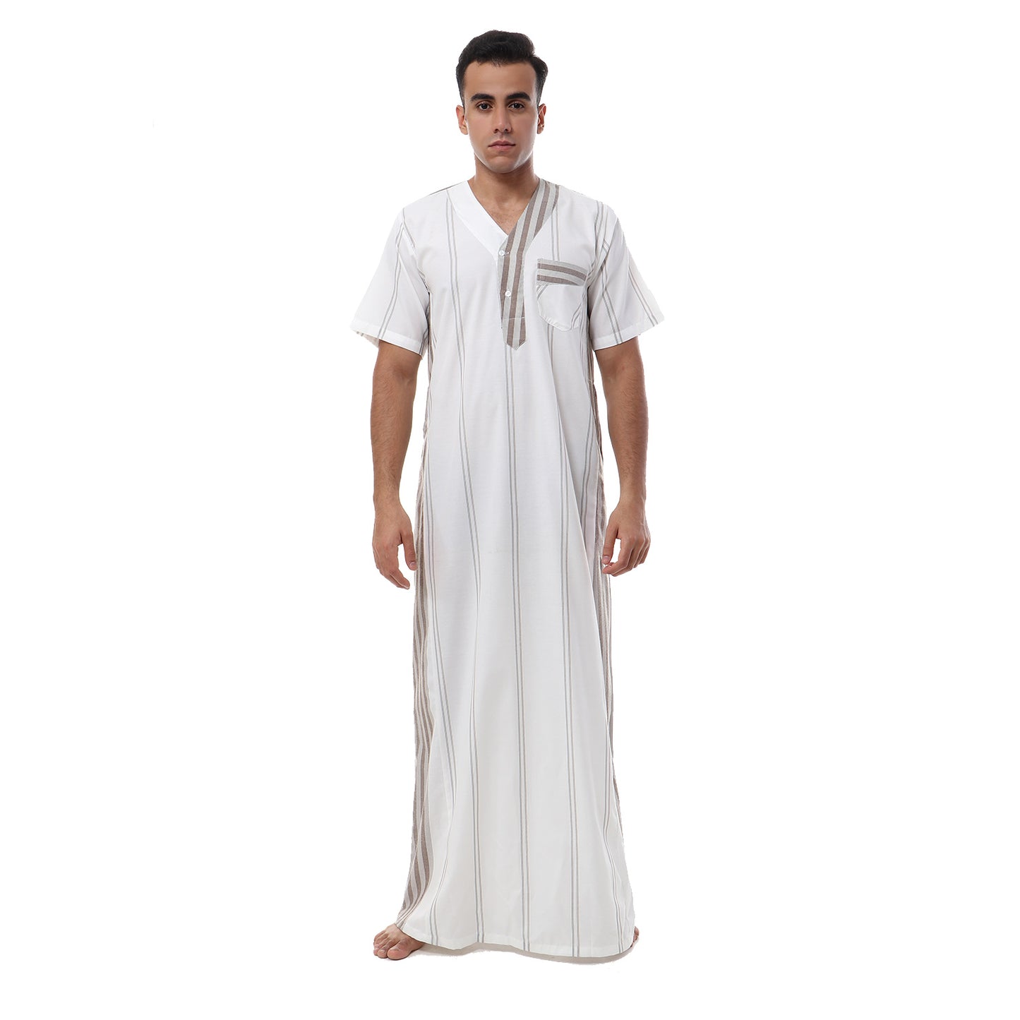 جلابية رجالي سادة و مقلم
