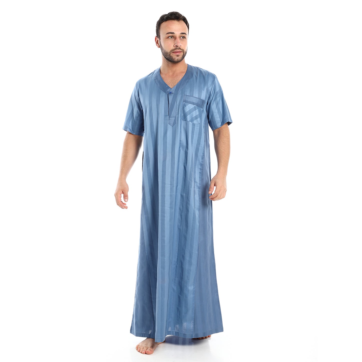 جلابية رجالي قطن قلم ستان