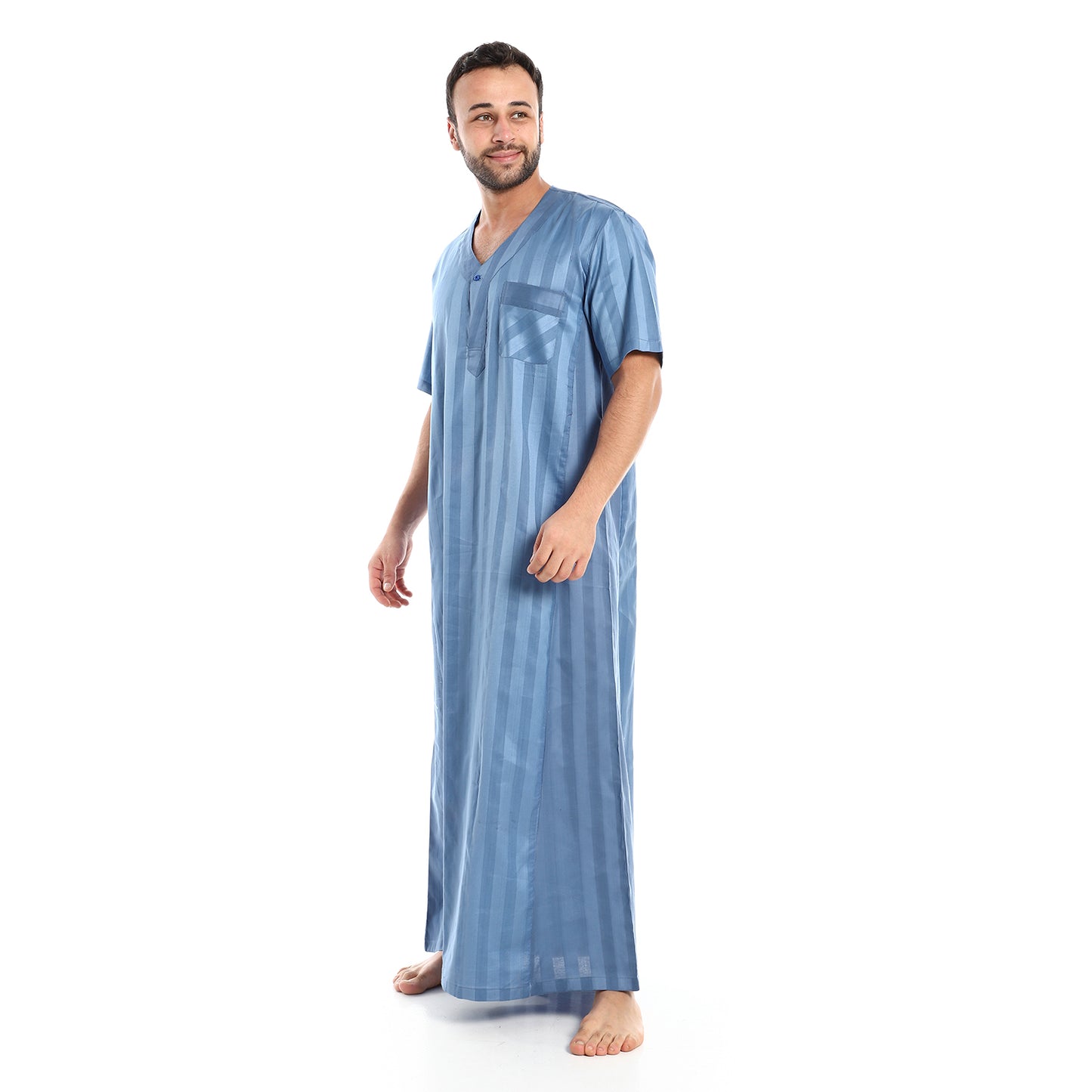 جلابية رجالي قطن قلم ستان