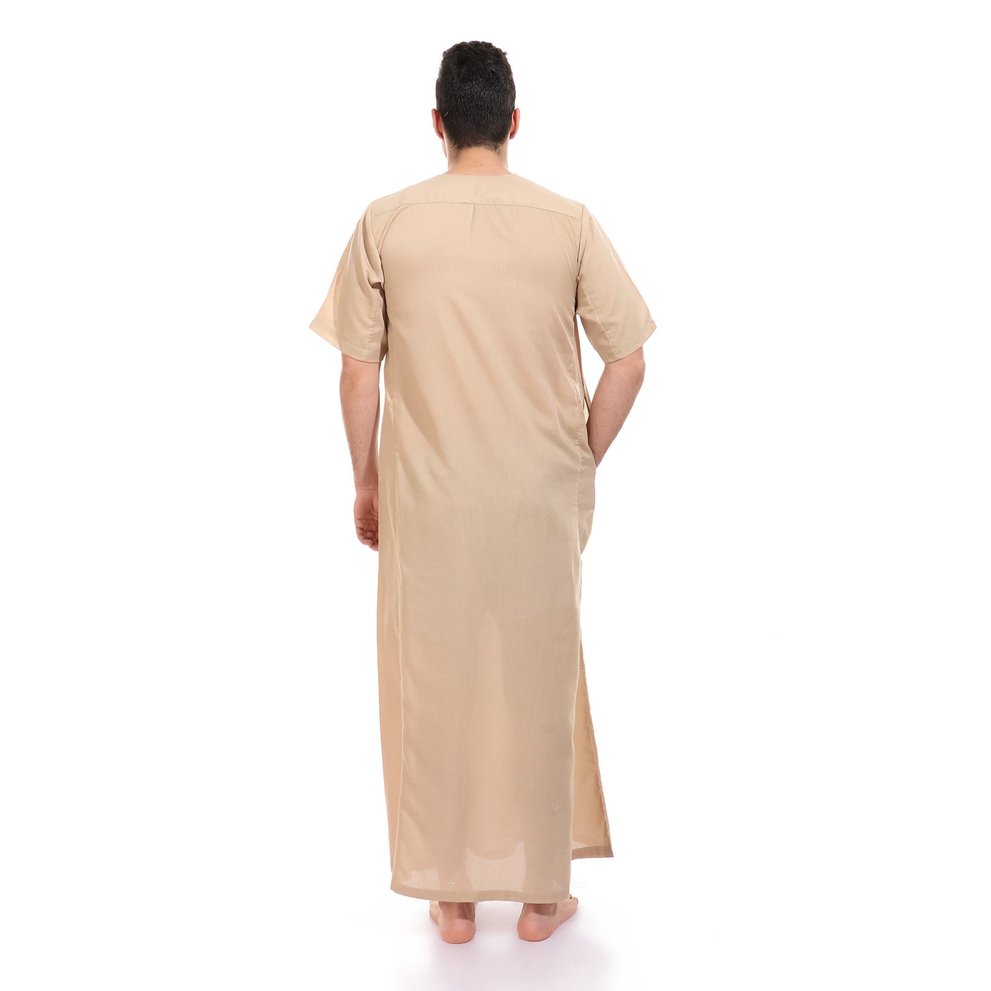 جلابية رجالي سادة بتطريز سبحة
