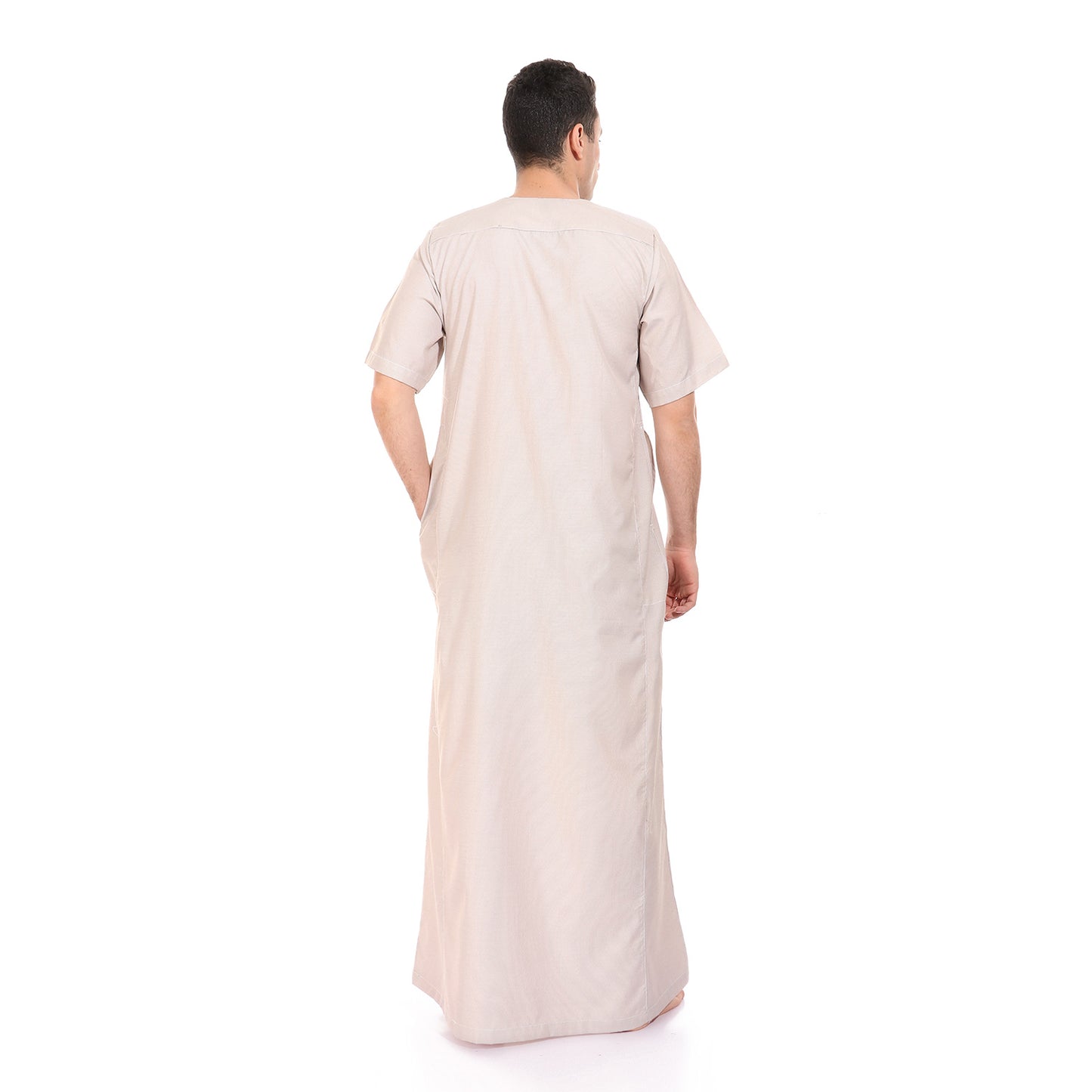 جلابية رجالي مقلمة بتطريز سبحة