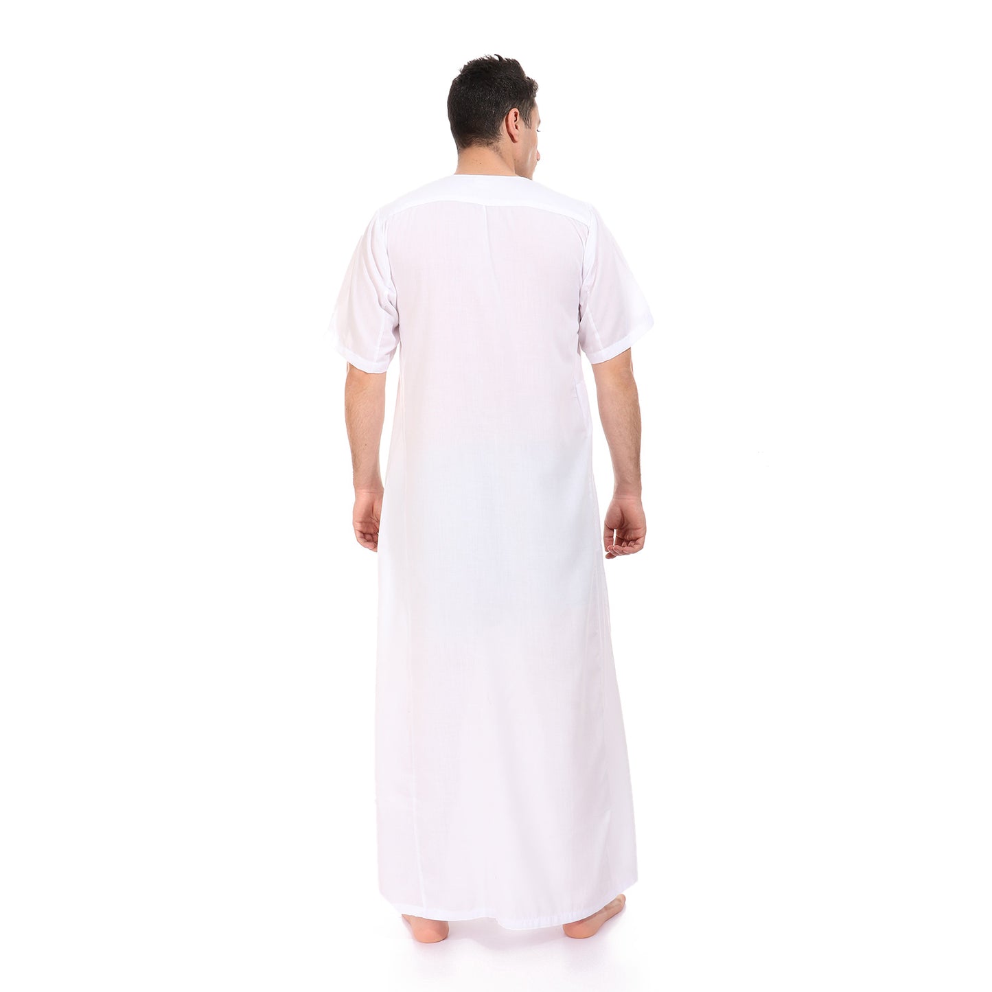 جلابية رجالي سادة بتطريز سبحة