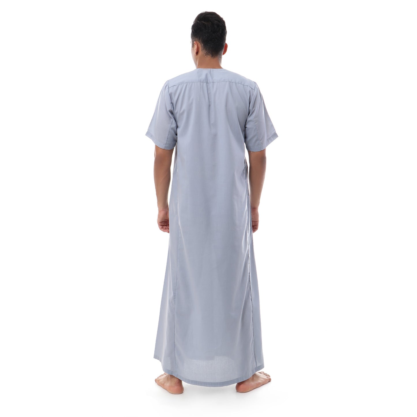 جلابية رجالي سادة بتطريز سبحة