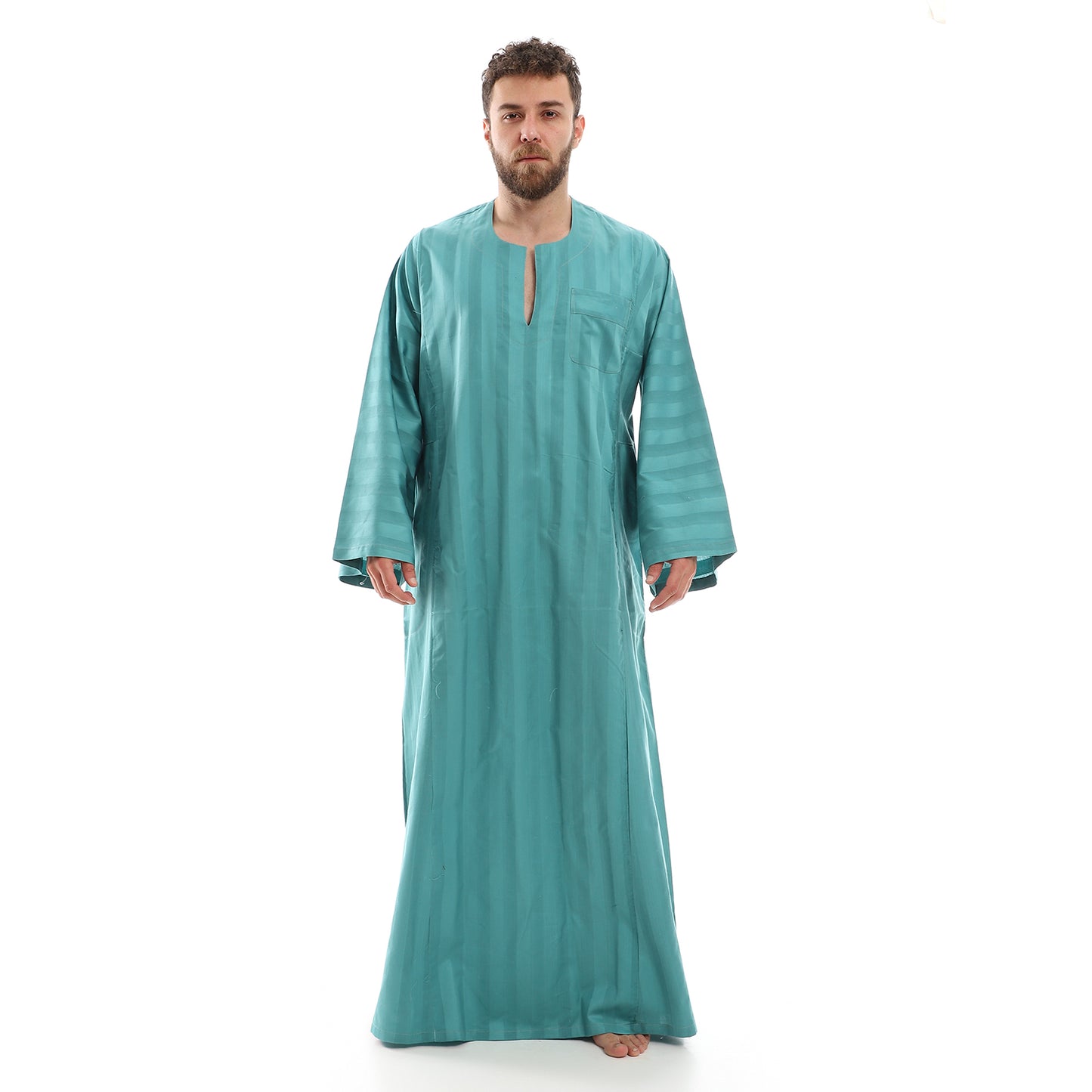 جلابية رجالي ستايل صعيدي قلم ستان قطن صافي