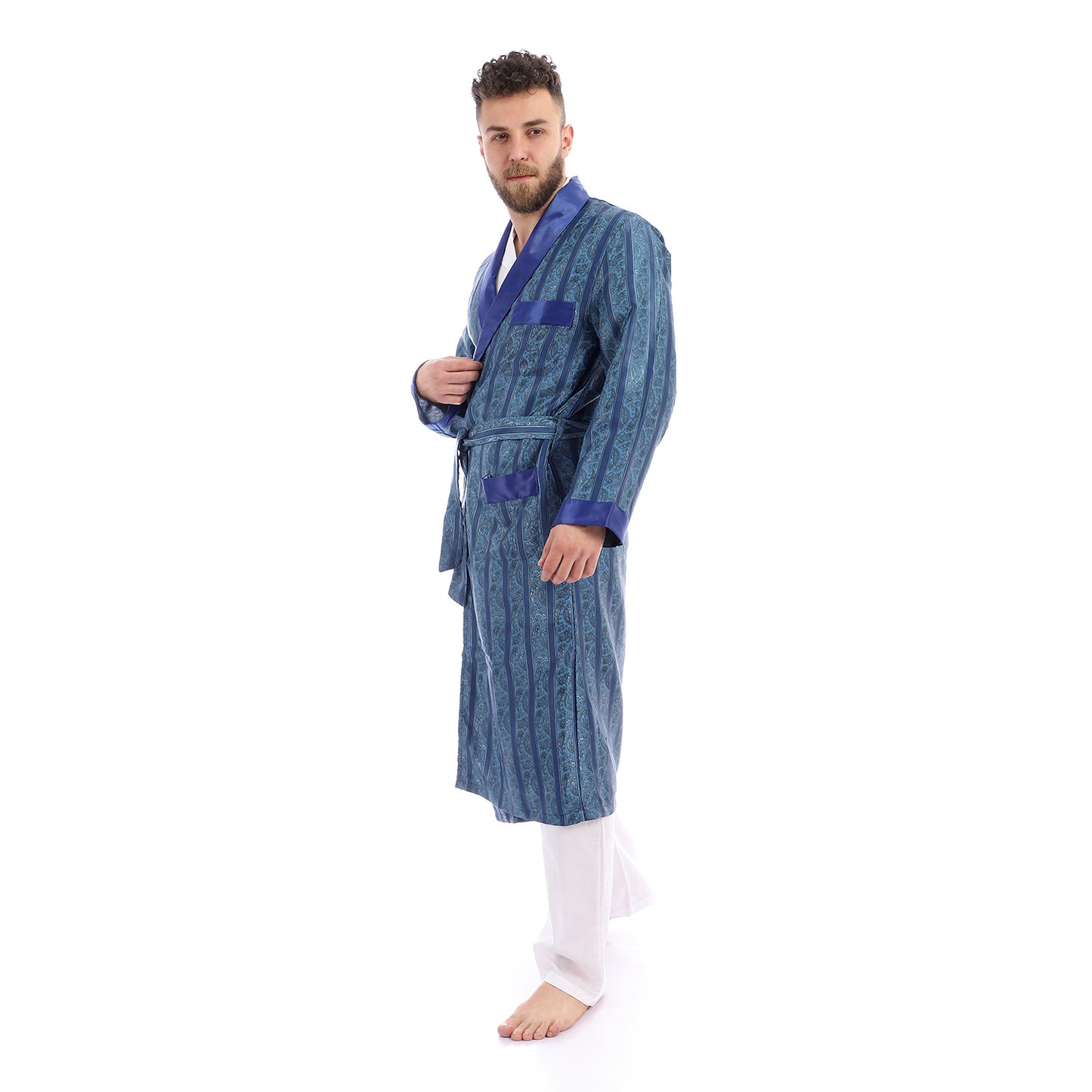 روب رجالي ستان مقلم
