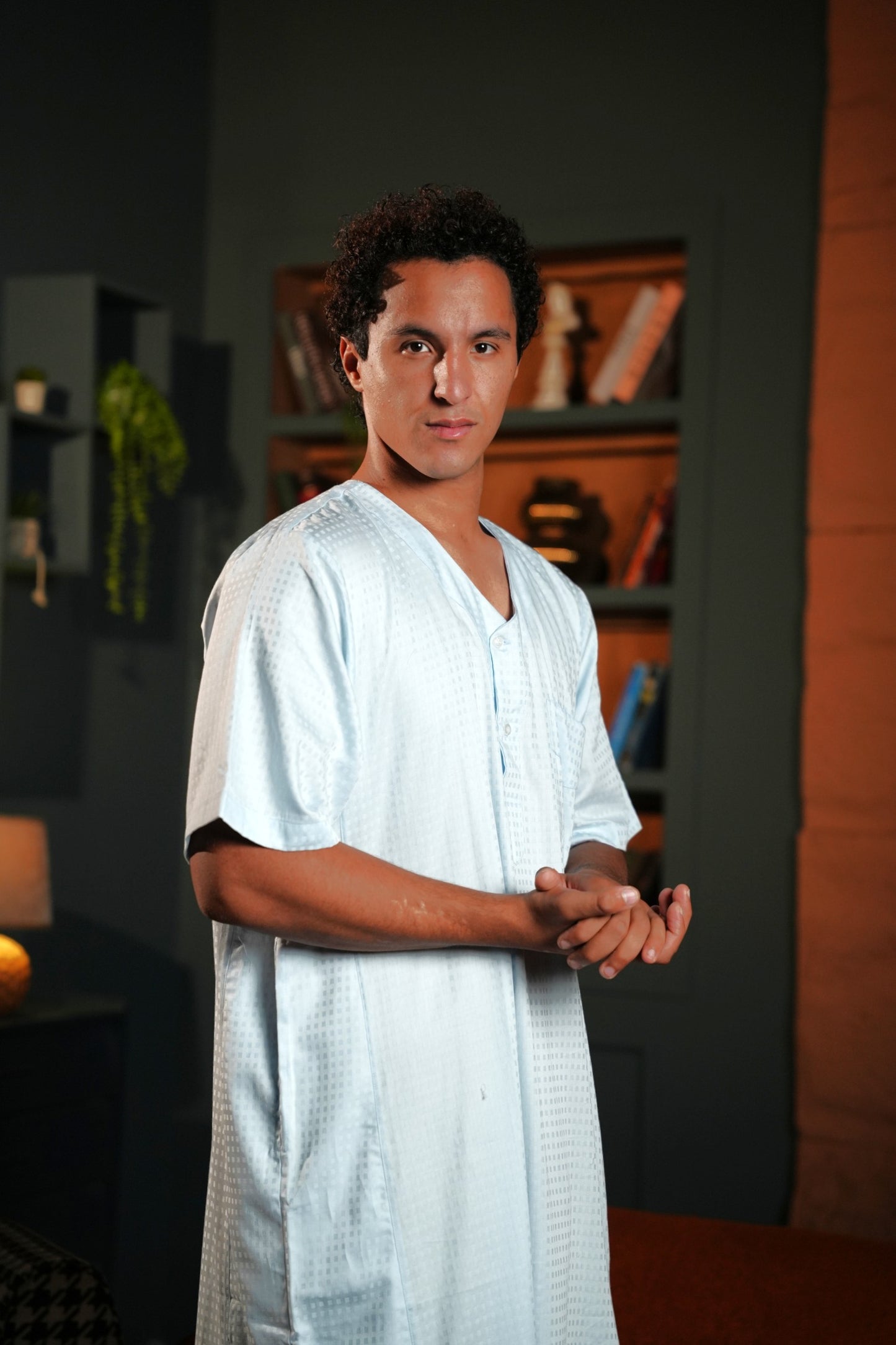 KHM07043 جلابية رجالي قطن صافي جكار