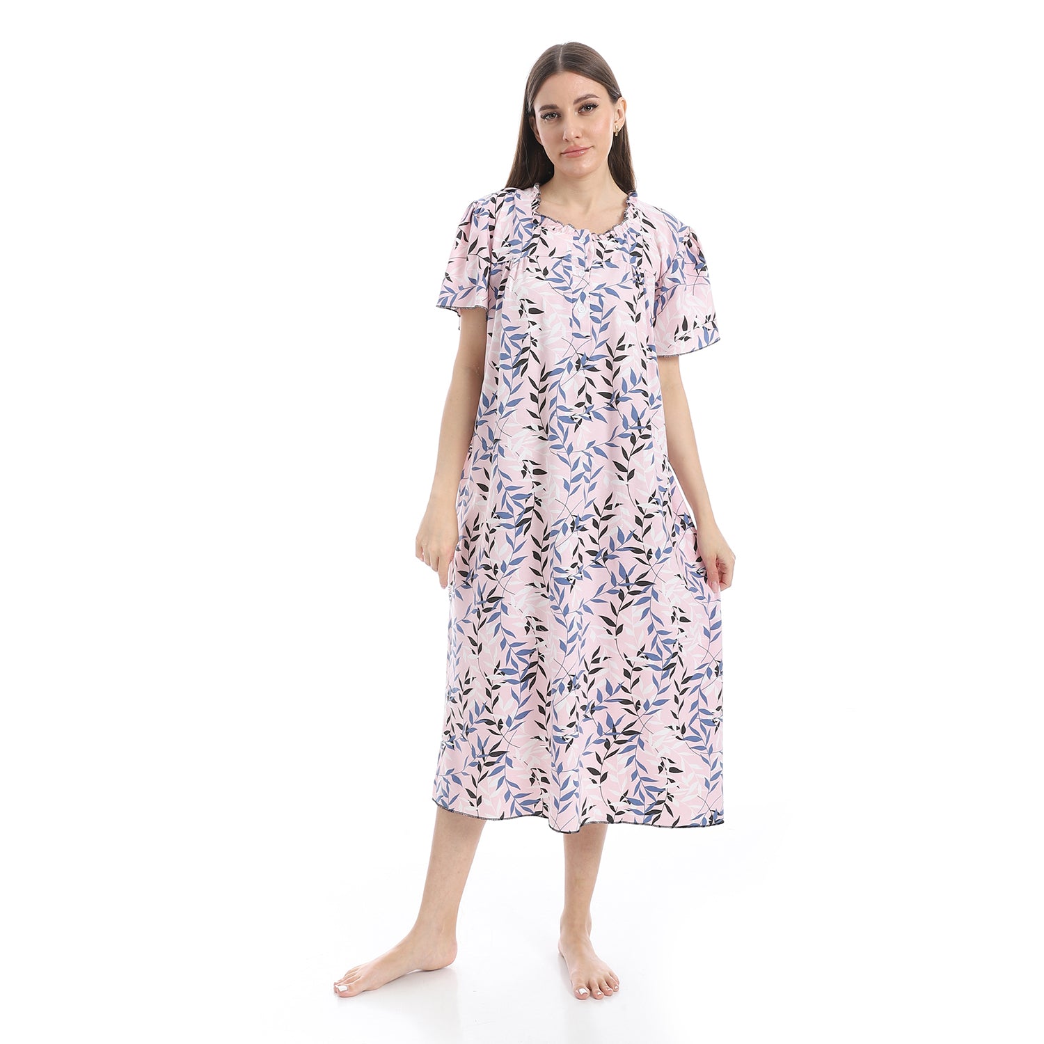 KHW984 قميص نوم قطن مشجر Translation missing: ar.content.product_image_main