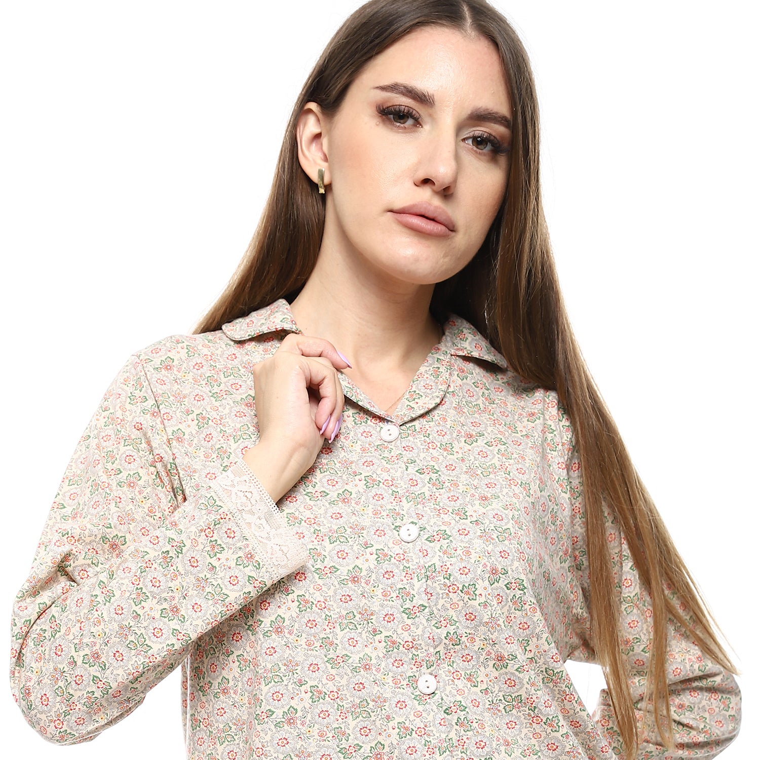 4703 بجامة كلاسيك كم طويل