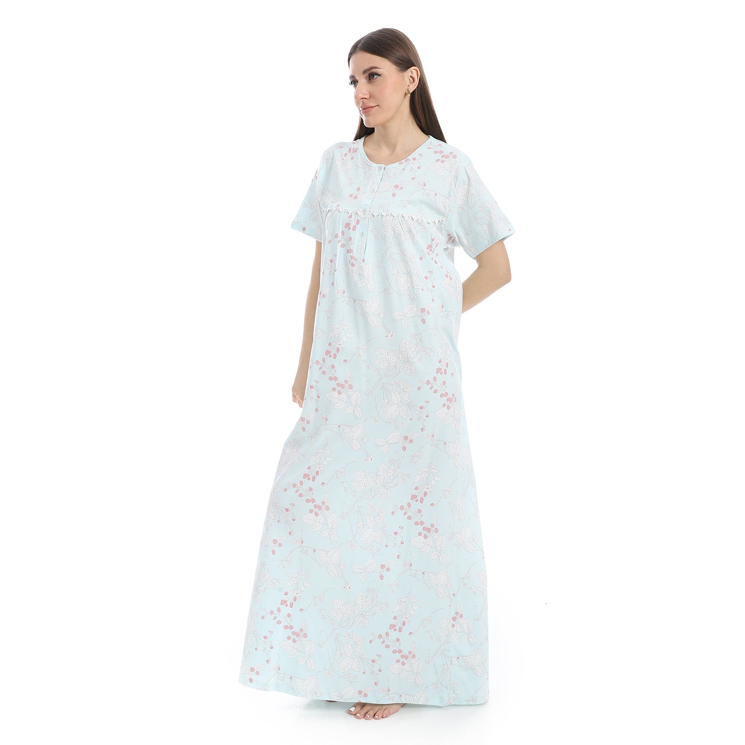 D2-S25 قميص نوم قطن طويل مشجر Translation missing: ar.content.product_image_secondary