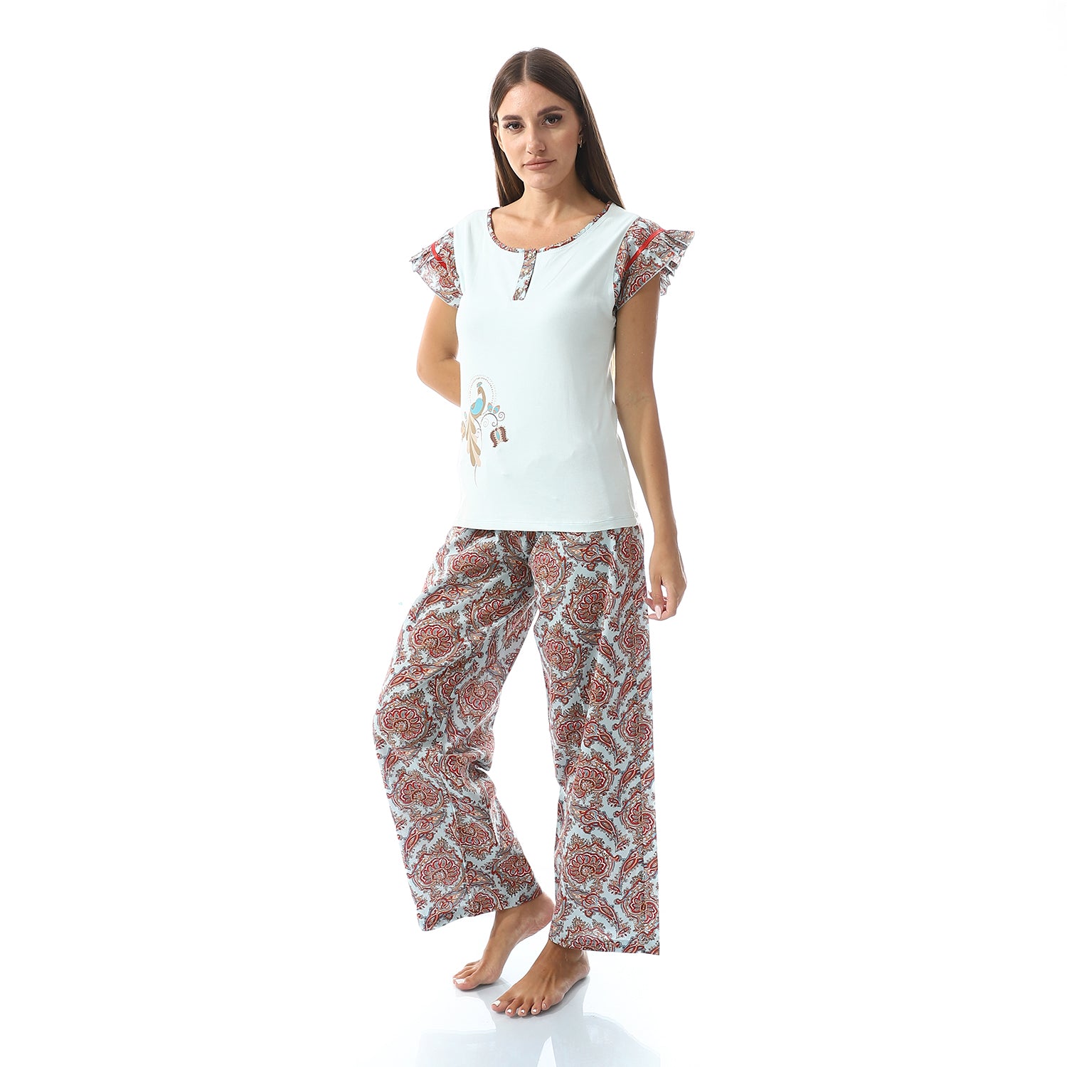 5314 بجامة نصف كم قطن بنطلون لينوه Translation missing: ar.content.product_image_secondary