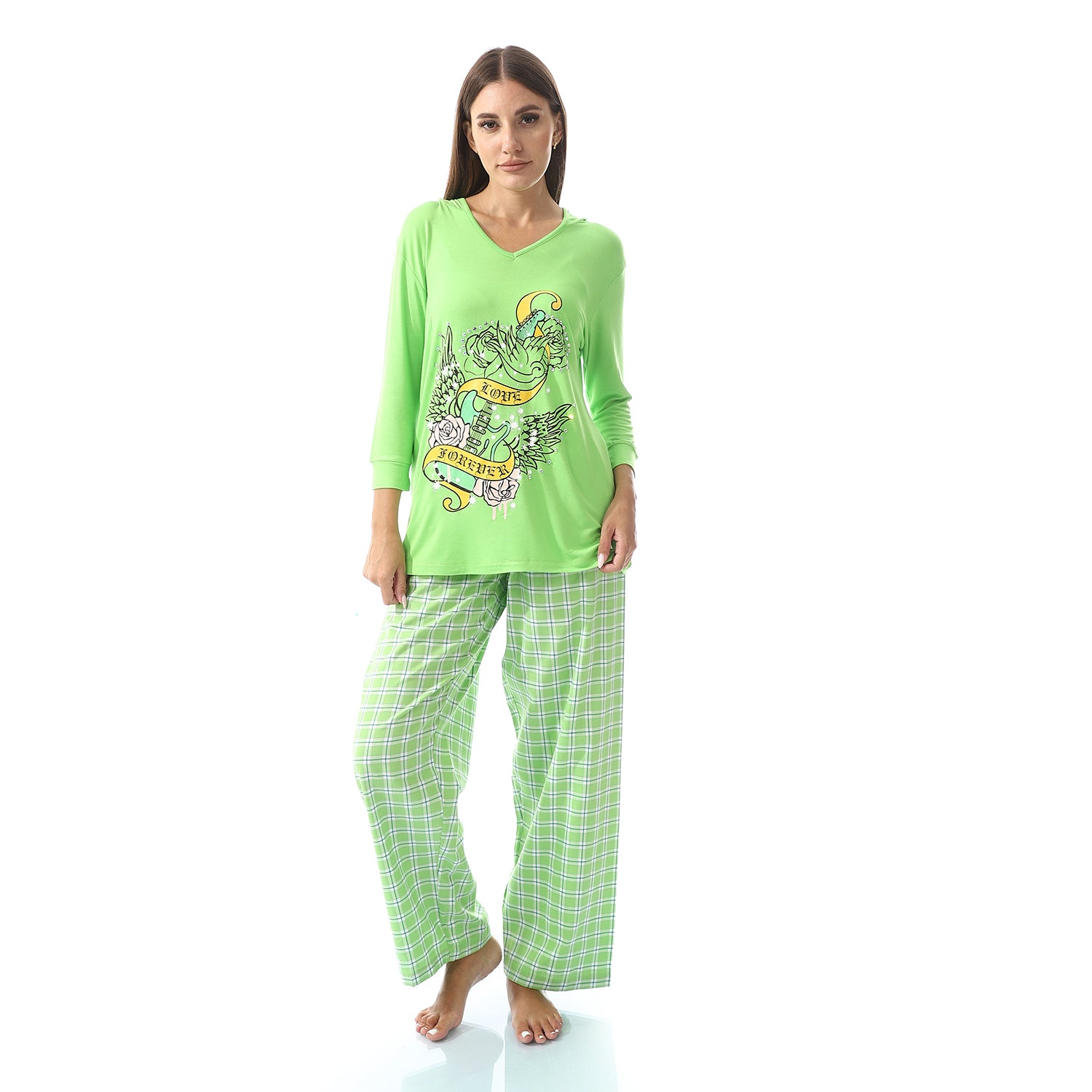 5775 بجامة قطن كم طويل بكابيشون Translation missing: ar.content.product_image_main