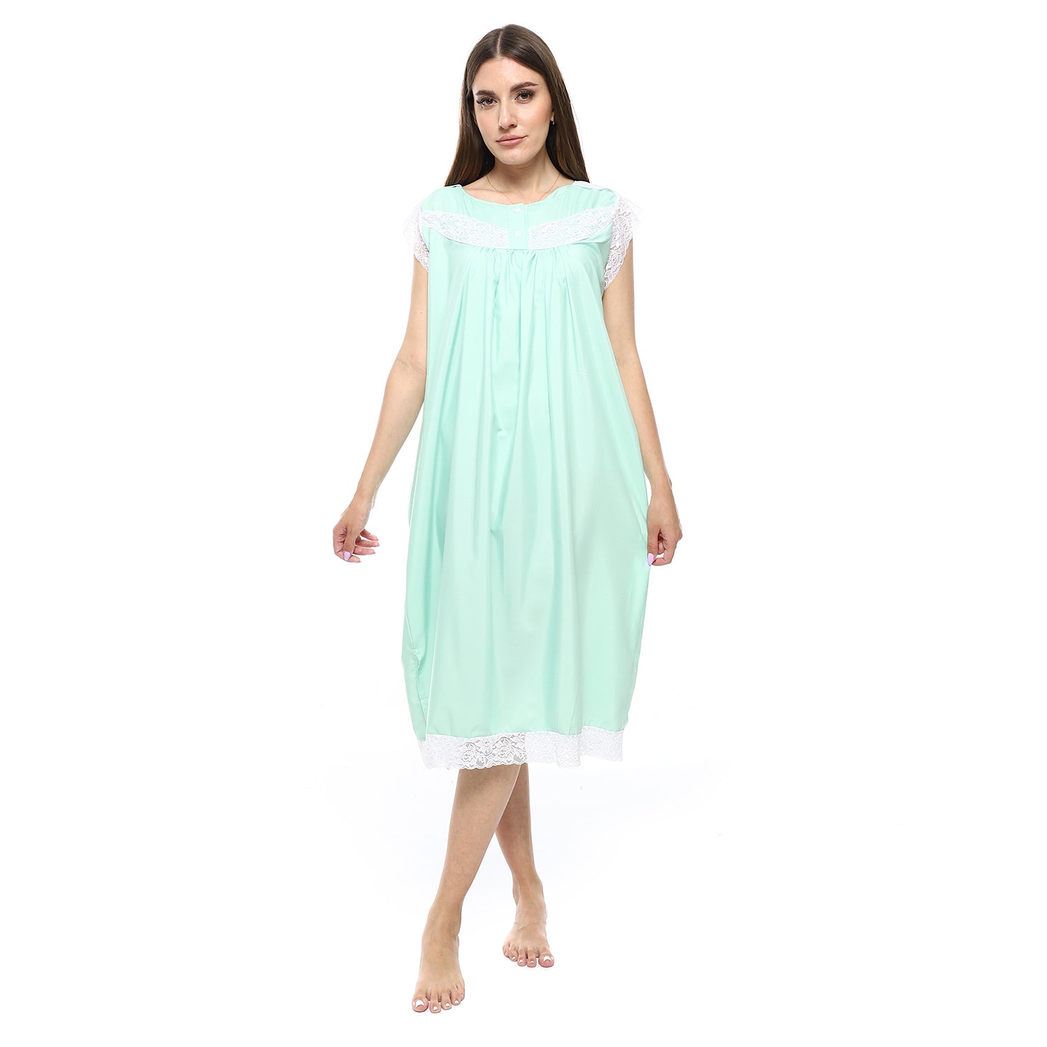 KHW-708 قميص نوم لينوه نصف كم