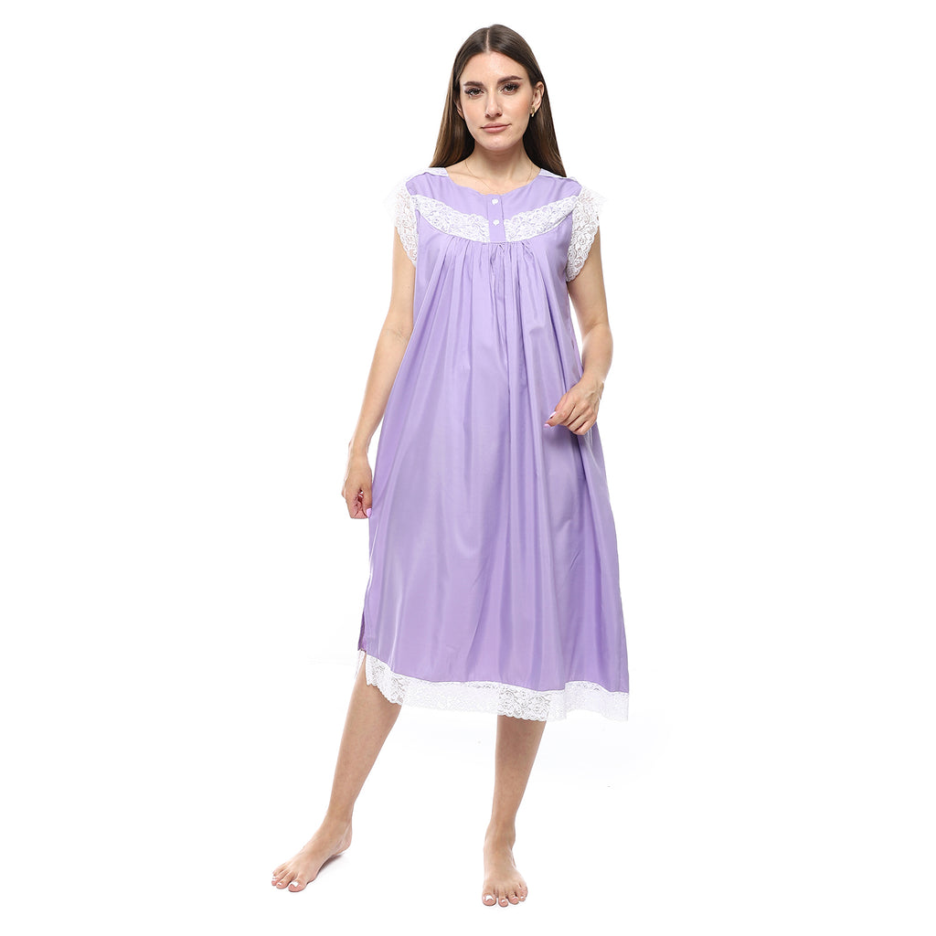 KHW-708 قميص نوم لينوه نصف كم